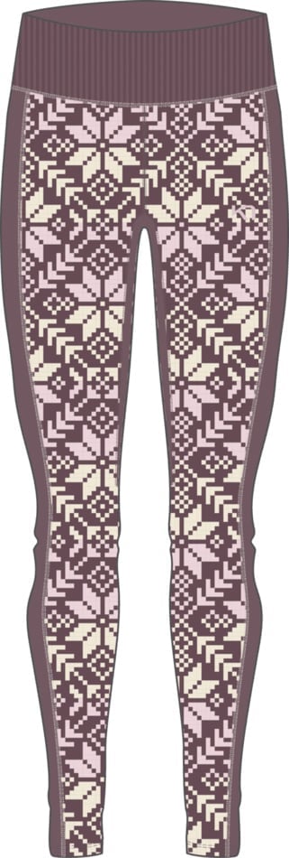 Anna High Waist Baselayer Pants Cocoa Powder + Kari Traa