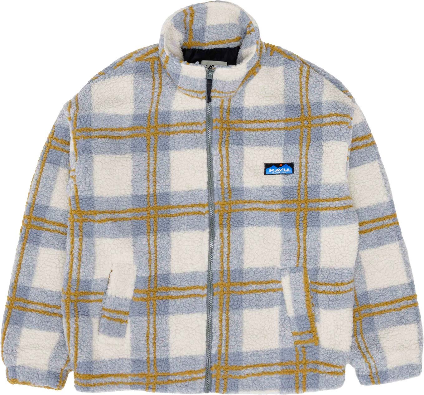Loven Sherpa Fleece Jacket W Horizon Plaid + Kavu