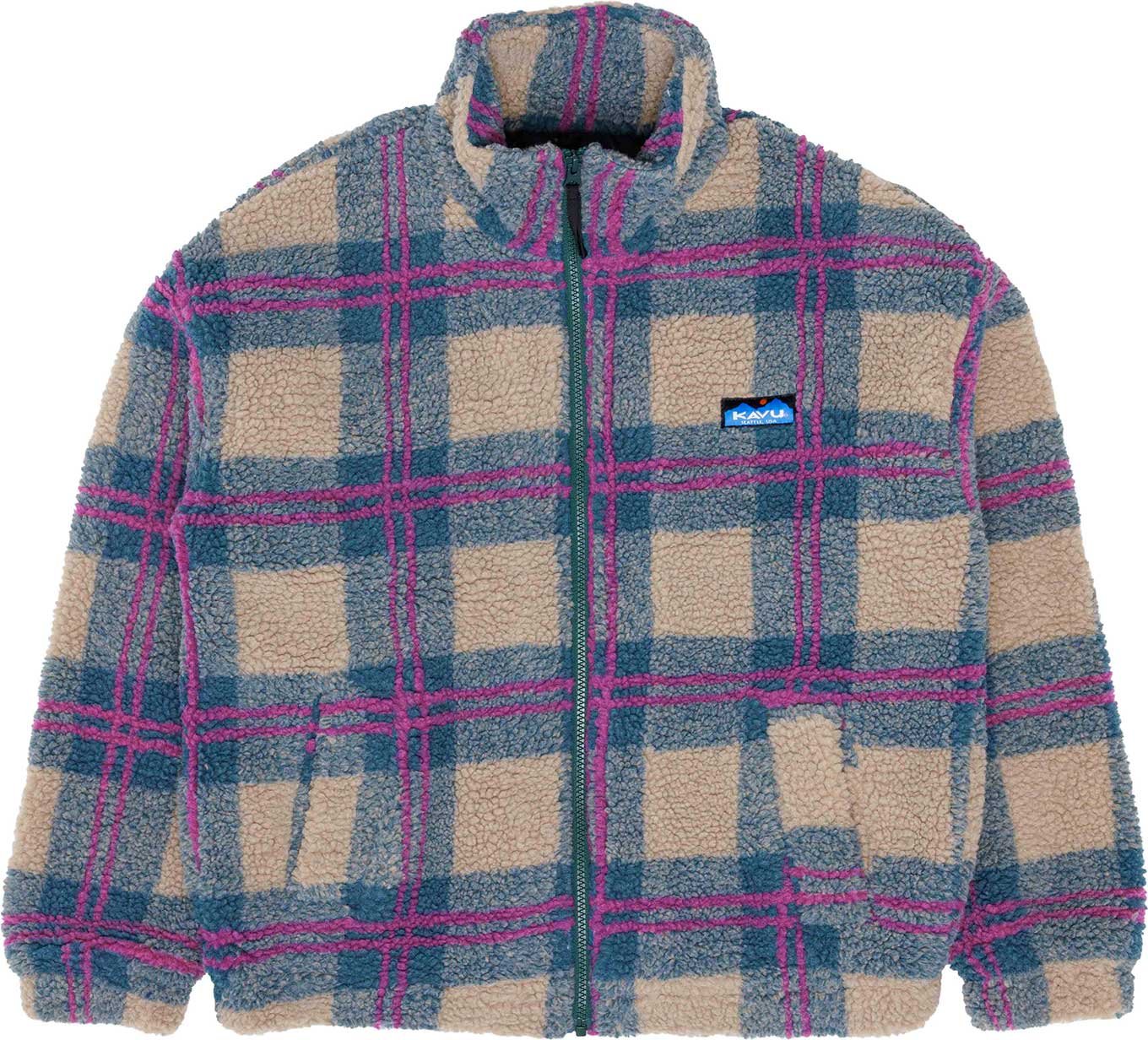 Loven Sherpa Fleece Jacket W Party Plaid + Kavu
