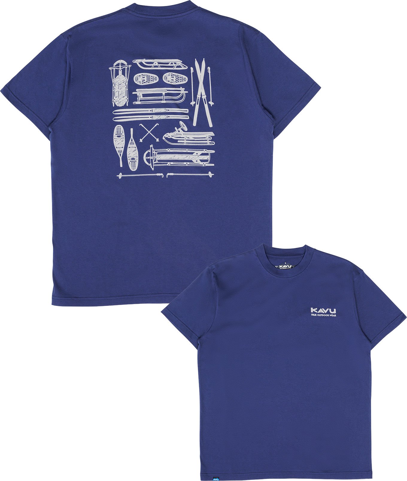 Snow Day Tee Dark River + Kavu