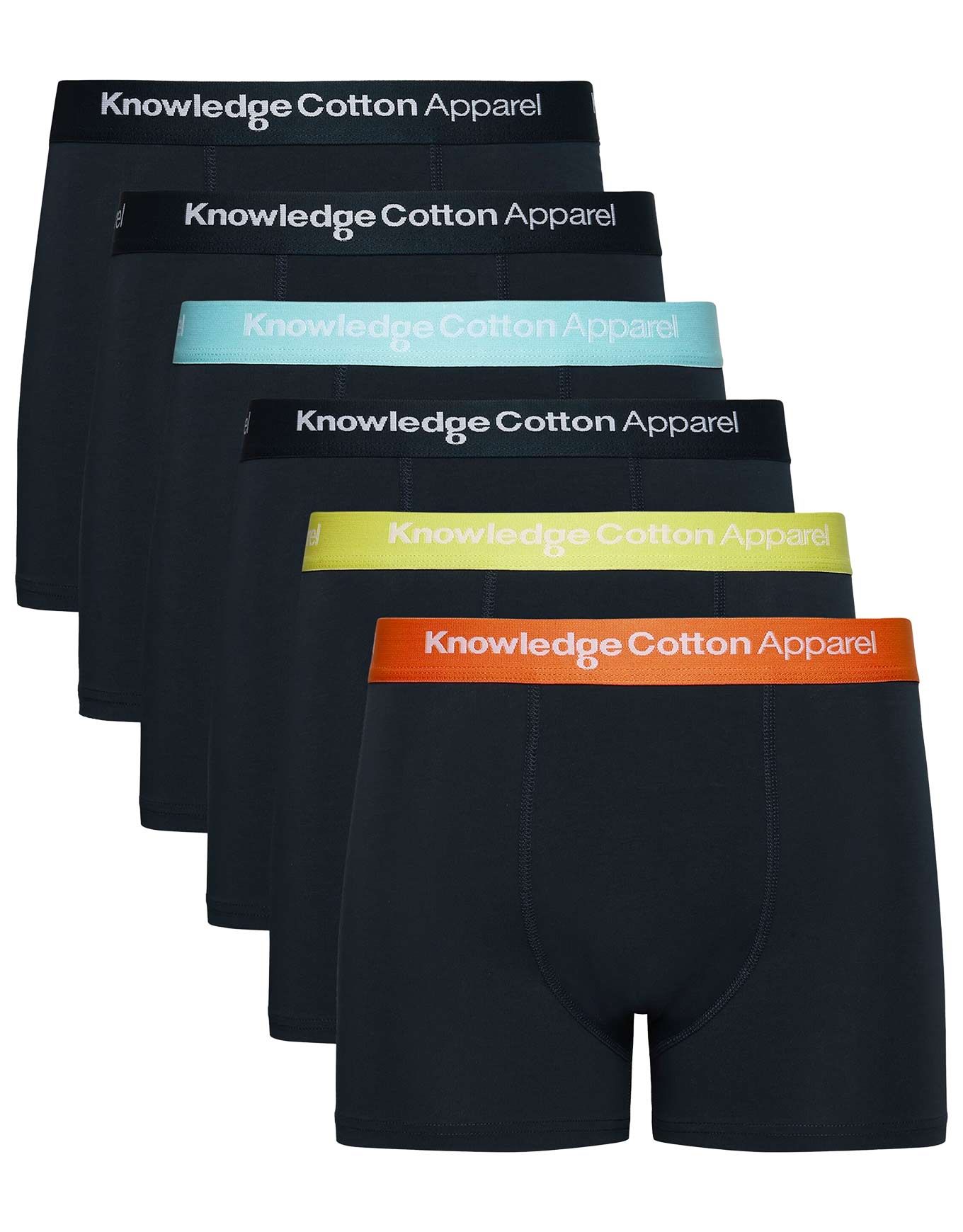 6 Pack Underwear Light Blue + Knowledge Cotton Apparel