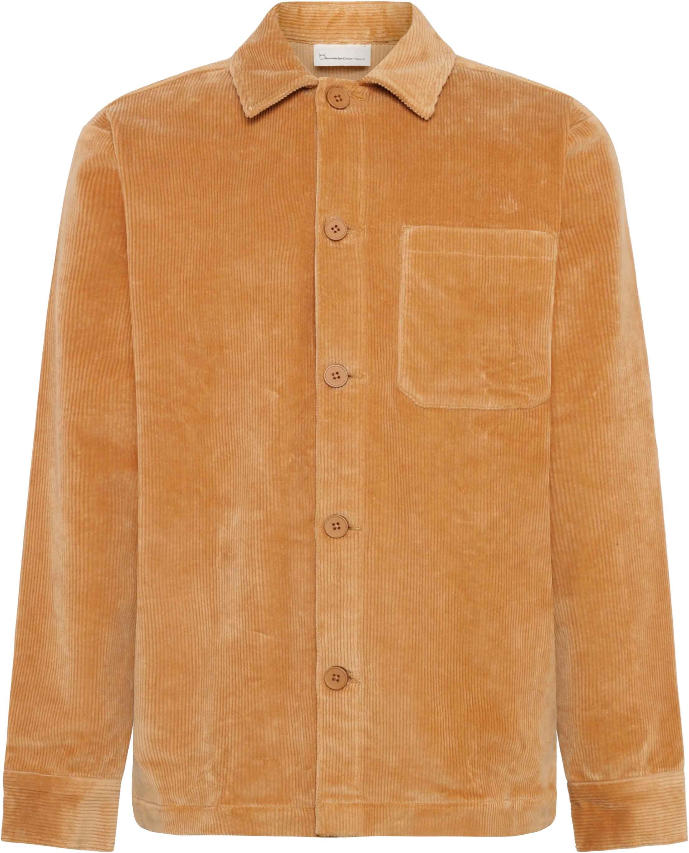 Organic Cotton Corduroy Overshirt Apple Cinnamon + Knowledge Cotton Apparel