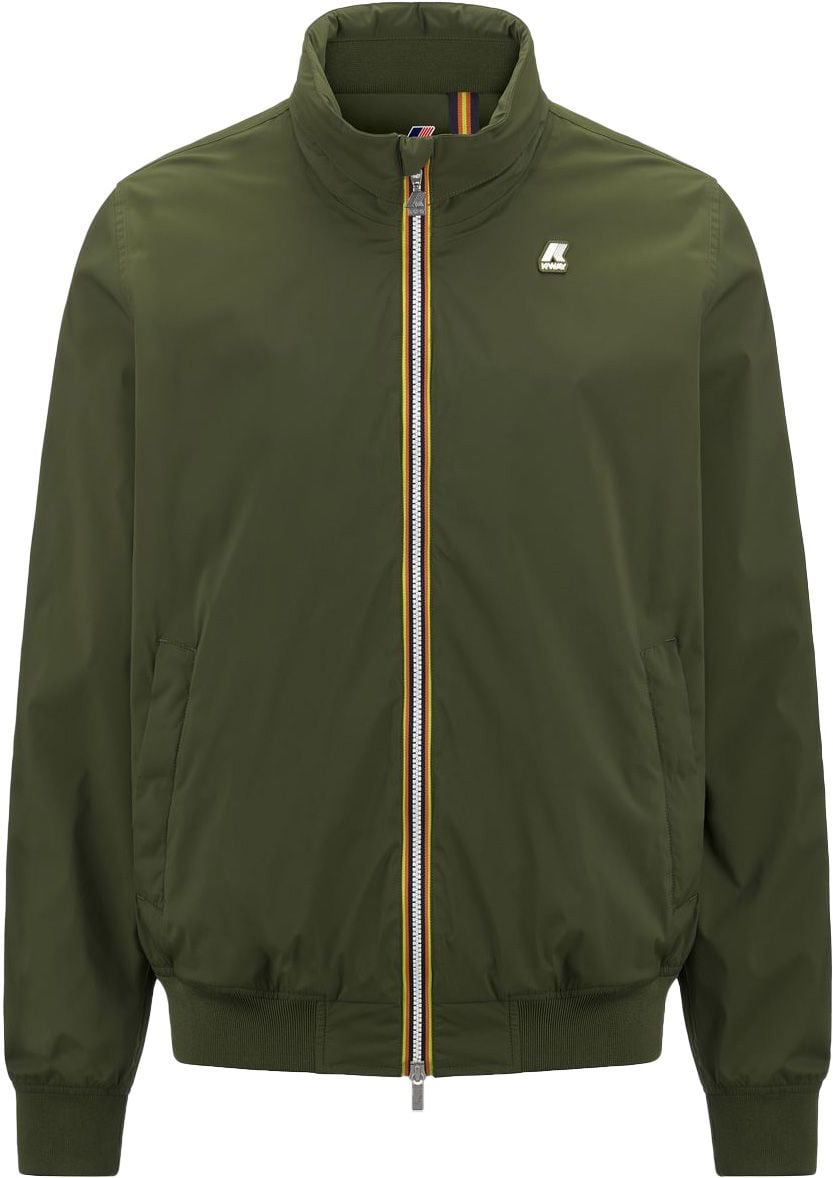 K-Way Amaury Stretch Nylon Jers Green Cypress Coats : Snowleader