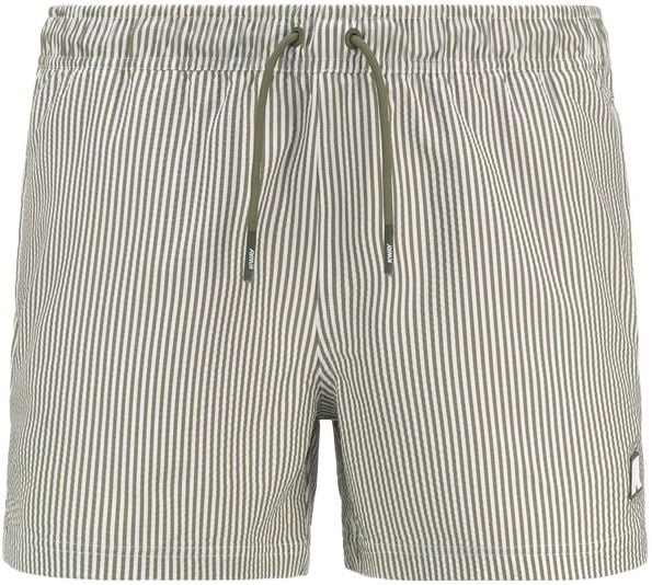 Hazel Mid Stripes Beach White Green Lichen + K-Way