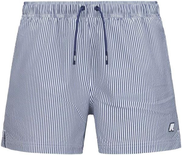 Hazel Mid Stripes Beach White Blue Deep Cobalt + K-Way