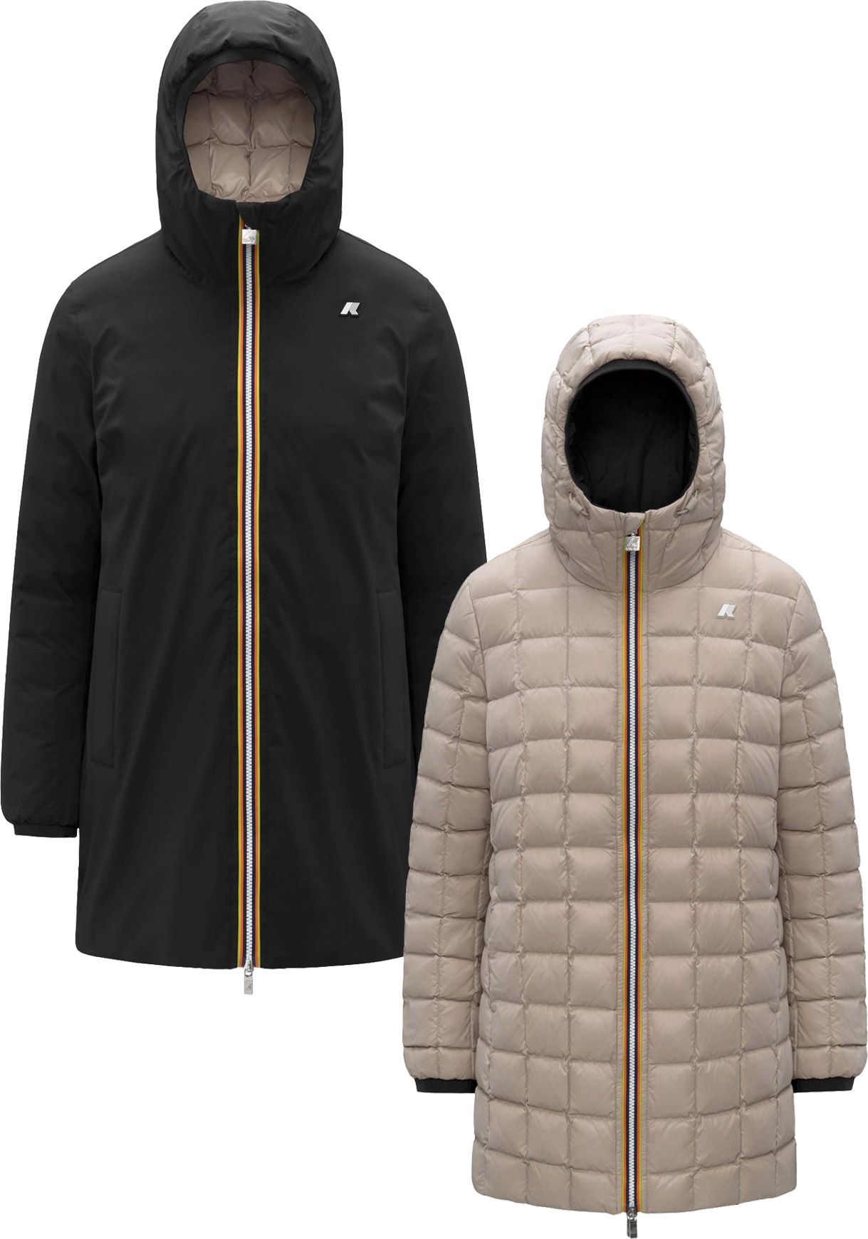Sophie St Thermo Double Black Pure Beige Cashmere + K-Way