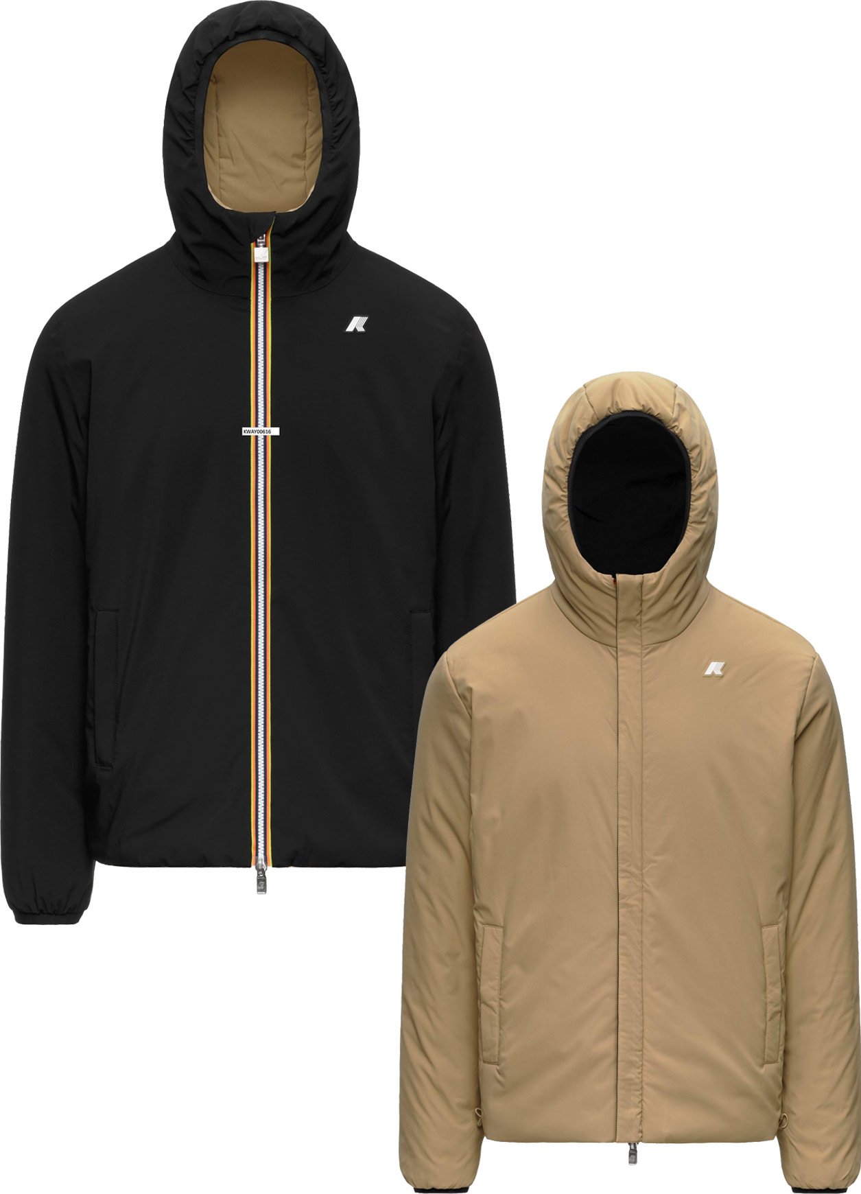 Jack St Warm Double Black Pure Beige Khaki + K-Way