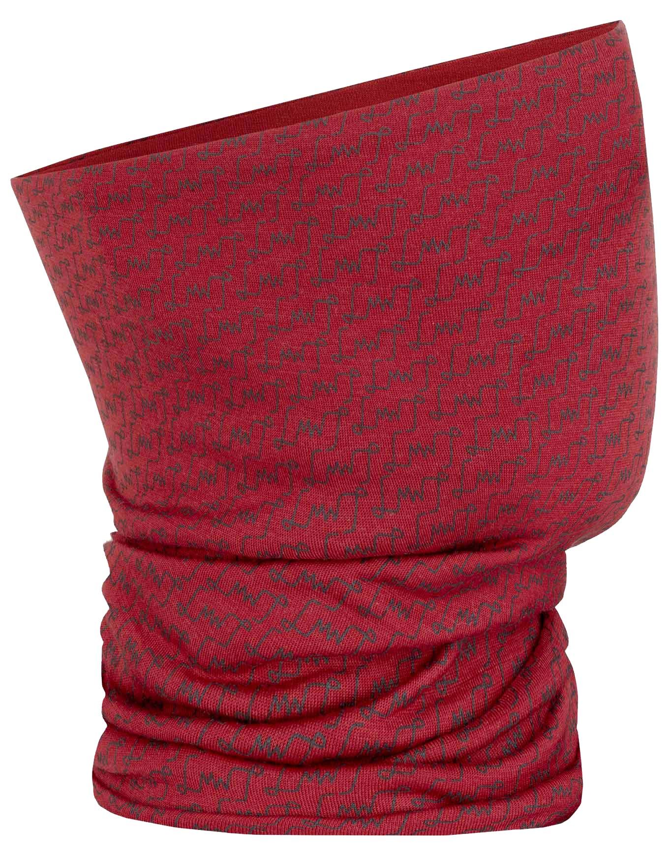 Martha Merino Neck Warmer Sunset Red + LaMunt