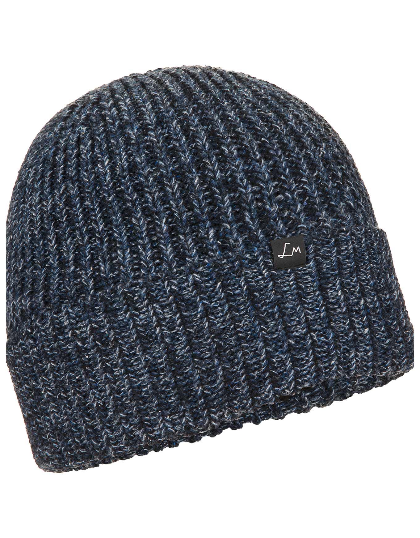 Martha Warm Knit Beanie Antic Blue Melange + LaMunt