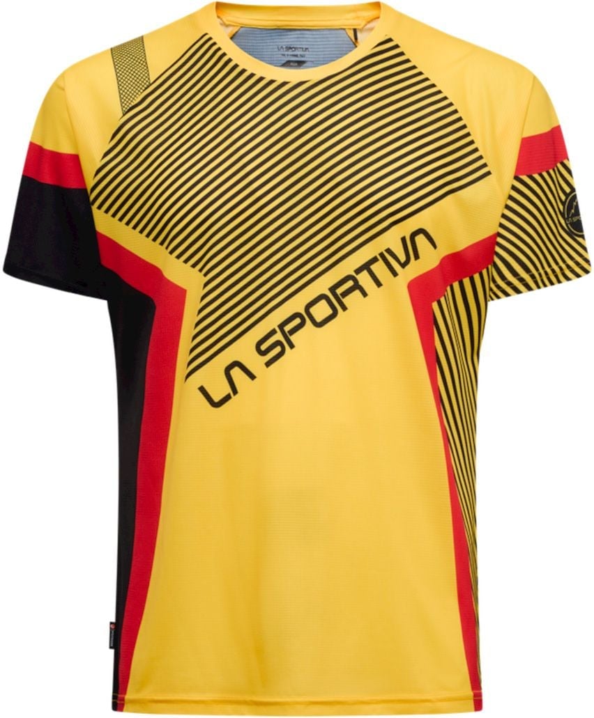 Flow T-Shirt M Black/Yellow + La Sportiva