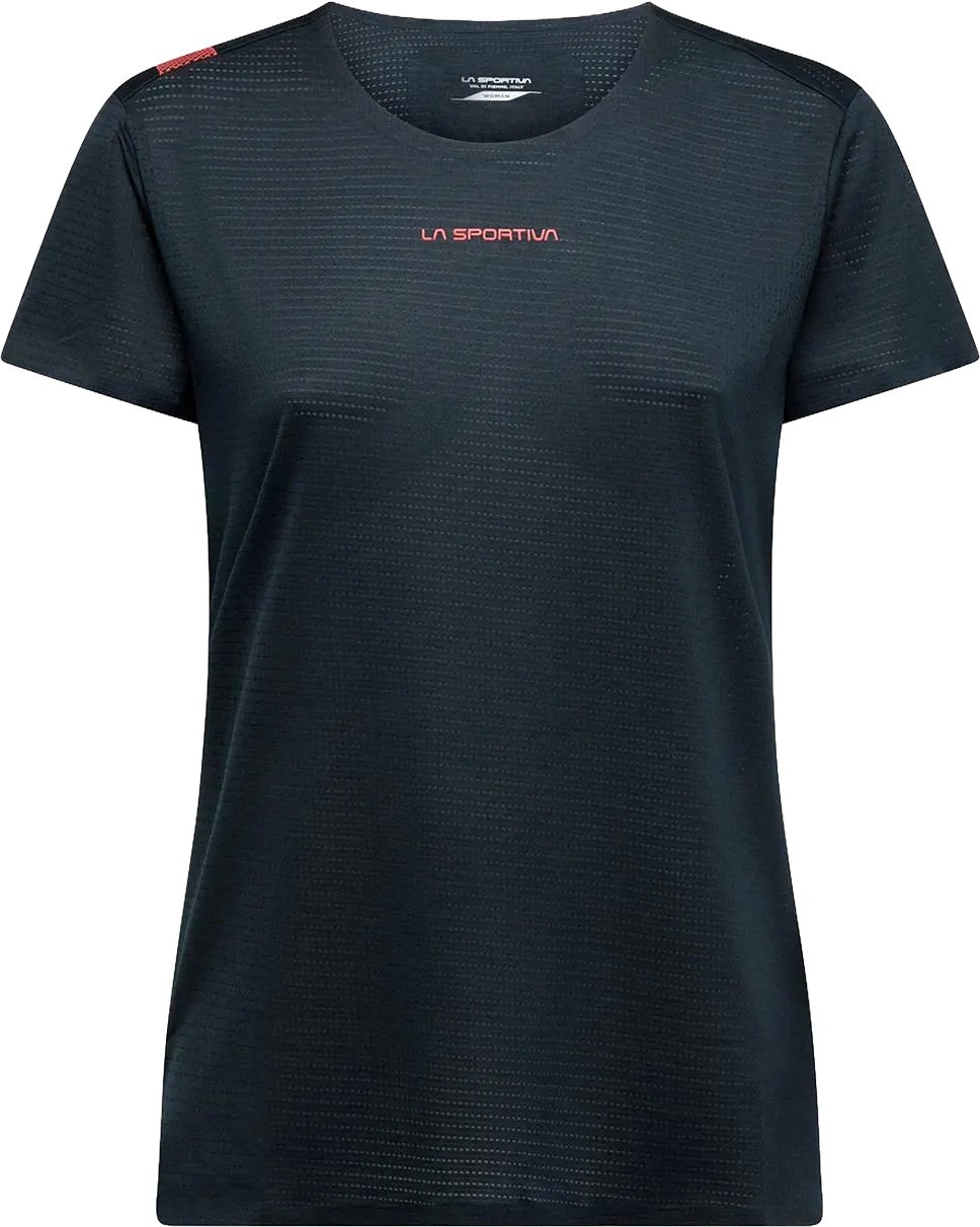 Pure T-shirt W Black/Hibiscus + La Sportiva