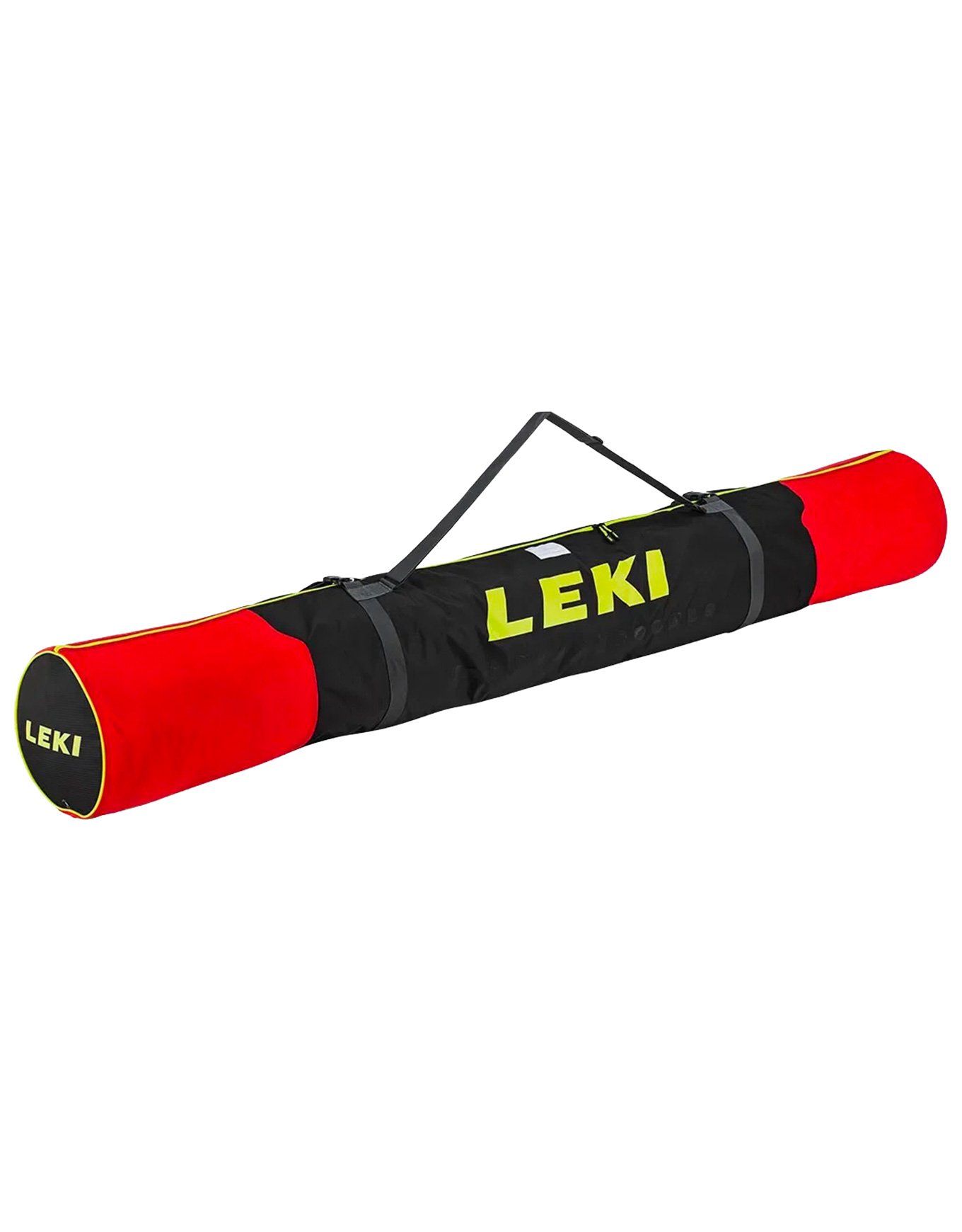 Cross Country Ski Bag 3 P/210 Black/Neon Yellow/Bright Red + Leki