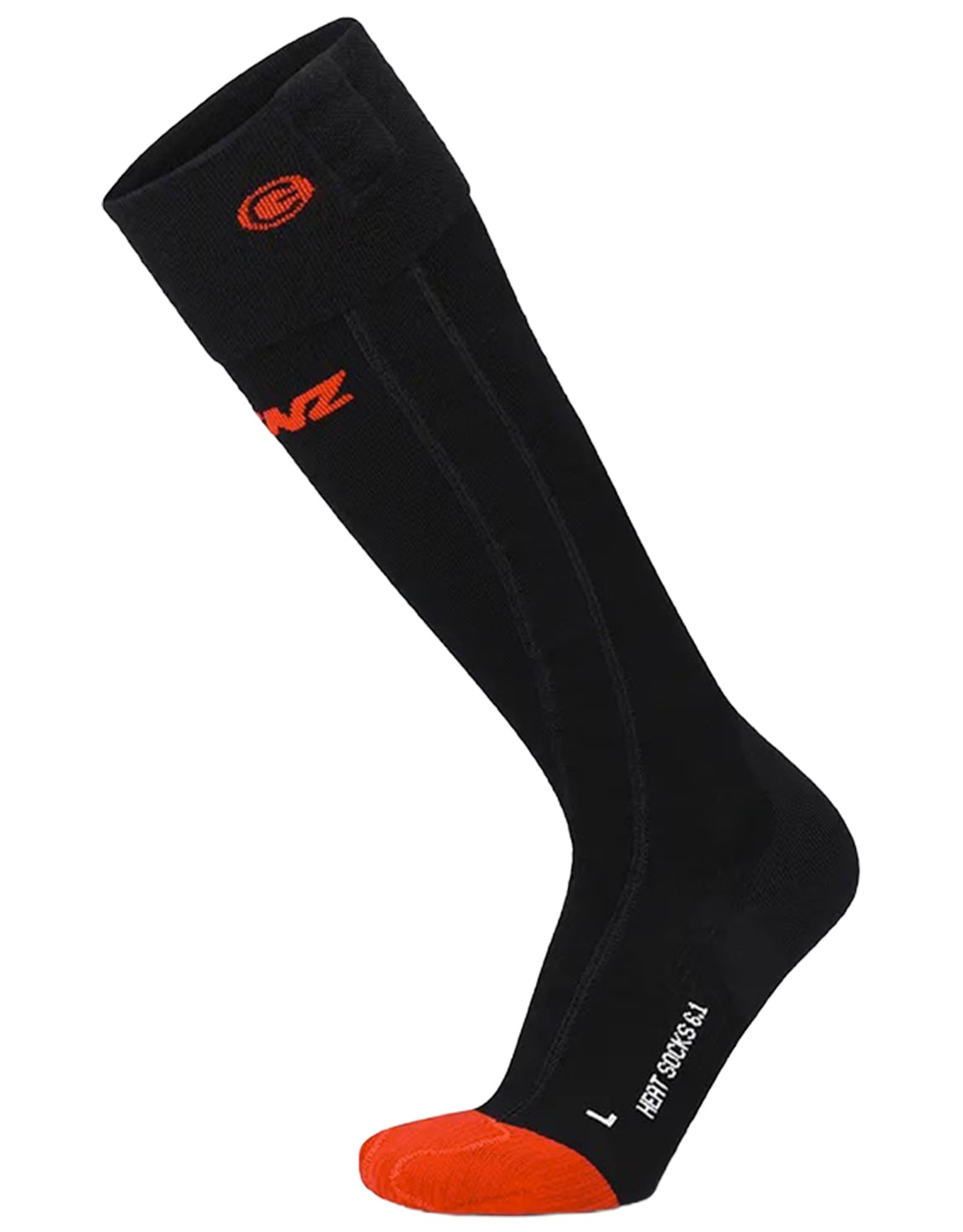 Heat Sock 6.1 Toe Cap Compression Black + Lenz