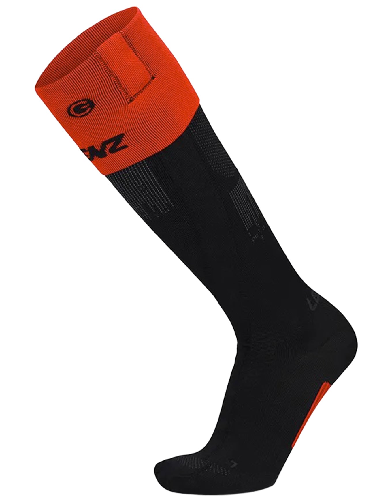 Heat Sock 7.1 Toe Cap Black/Red + Lenz