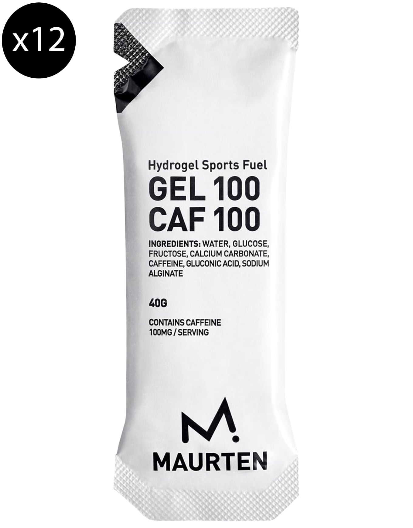 Gel 100 CAF 100 Maurten - 12 gels + Maurten