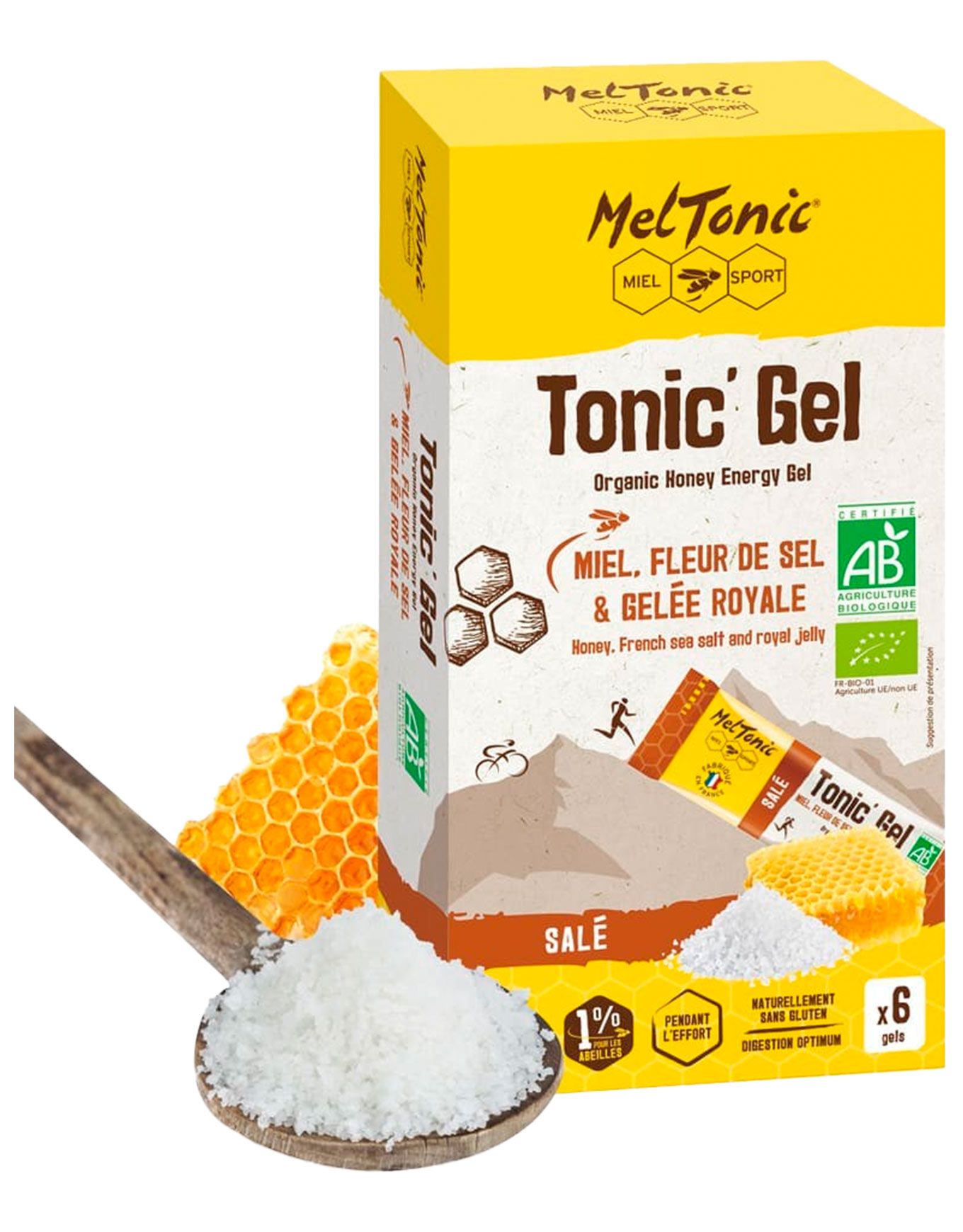 Etui 6 Tonic'Gels Bio - Salé + Meltonic