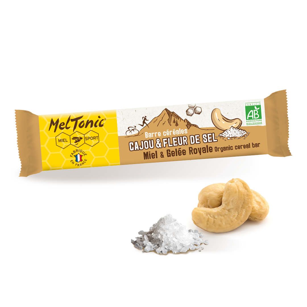 Barre Cereales Bio Cajou & Fleur De Sel De Guerande 30g + Meltonic