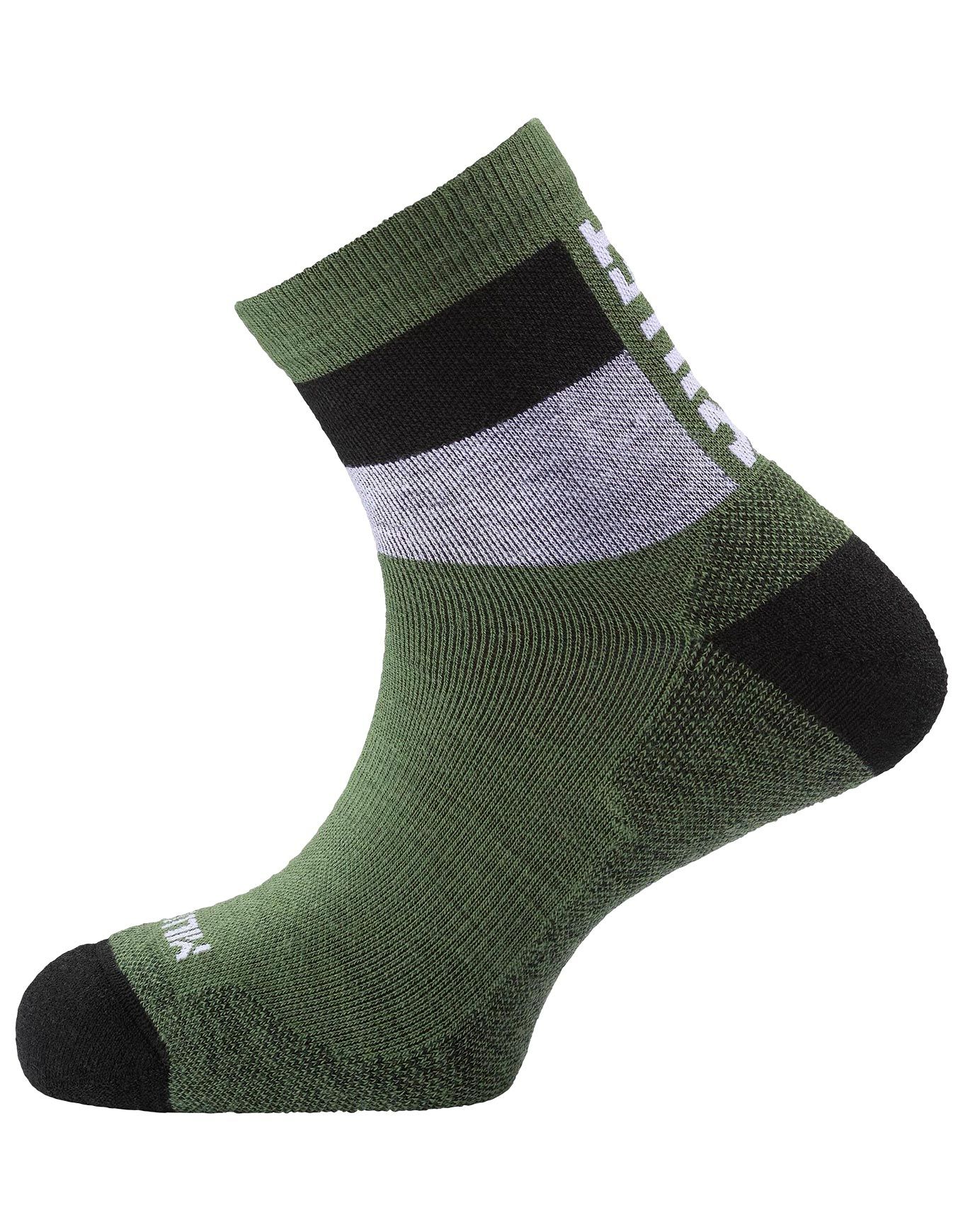Seneca Crew Socks Black/Bottle + Millet
