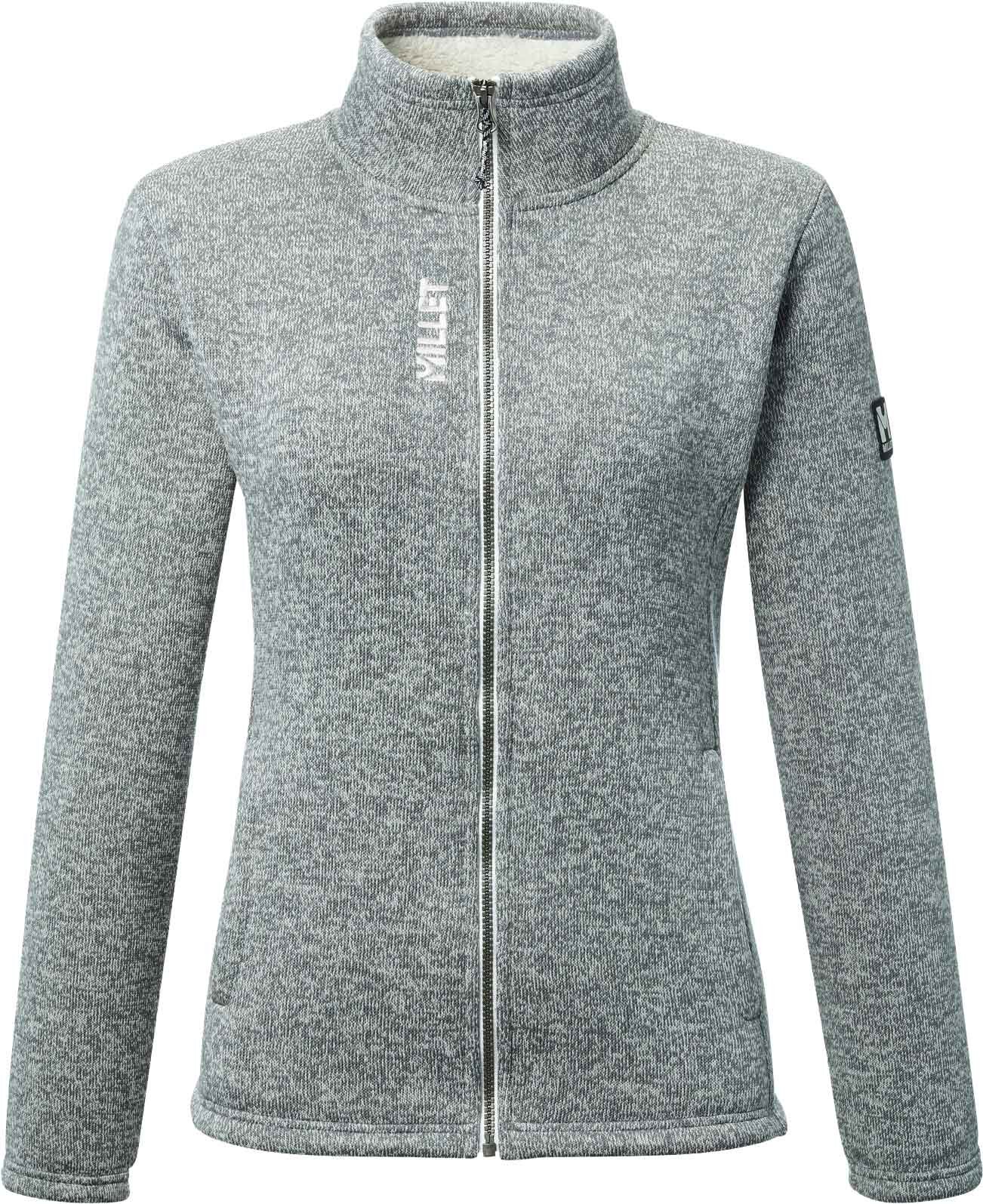 Chamonix Knitwarm Jkt W Heather Grey + Millet