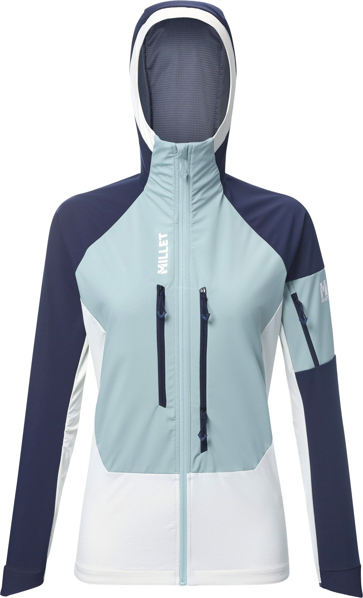 M White Shield Jkt W Aquatic Saphir + Millet