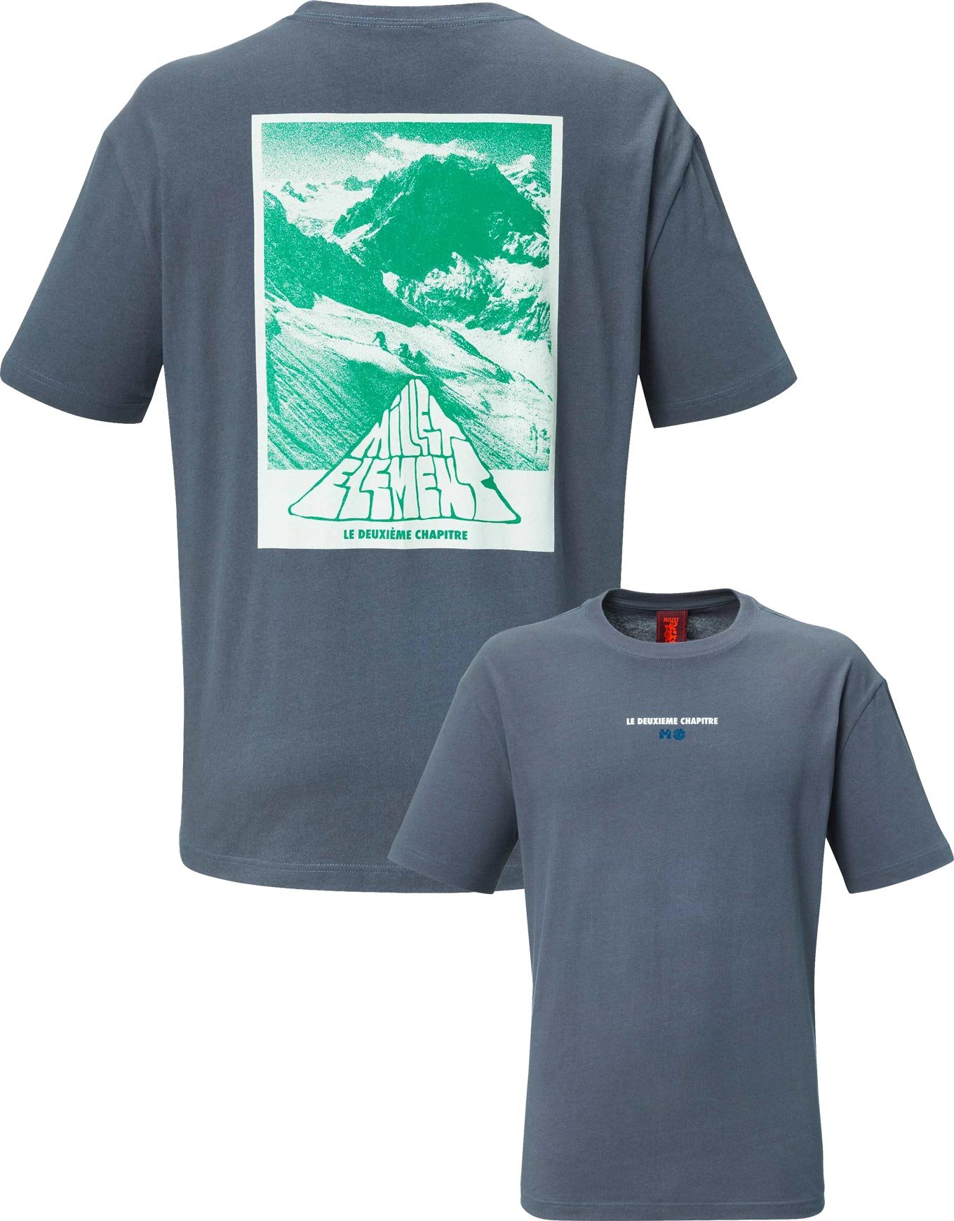 MxE Heritage SS Tee Shadow Blue + Millet