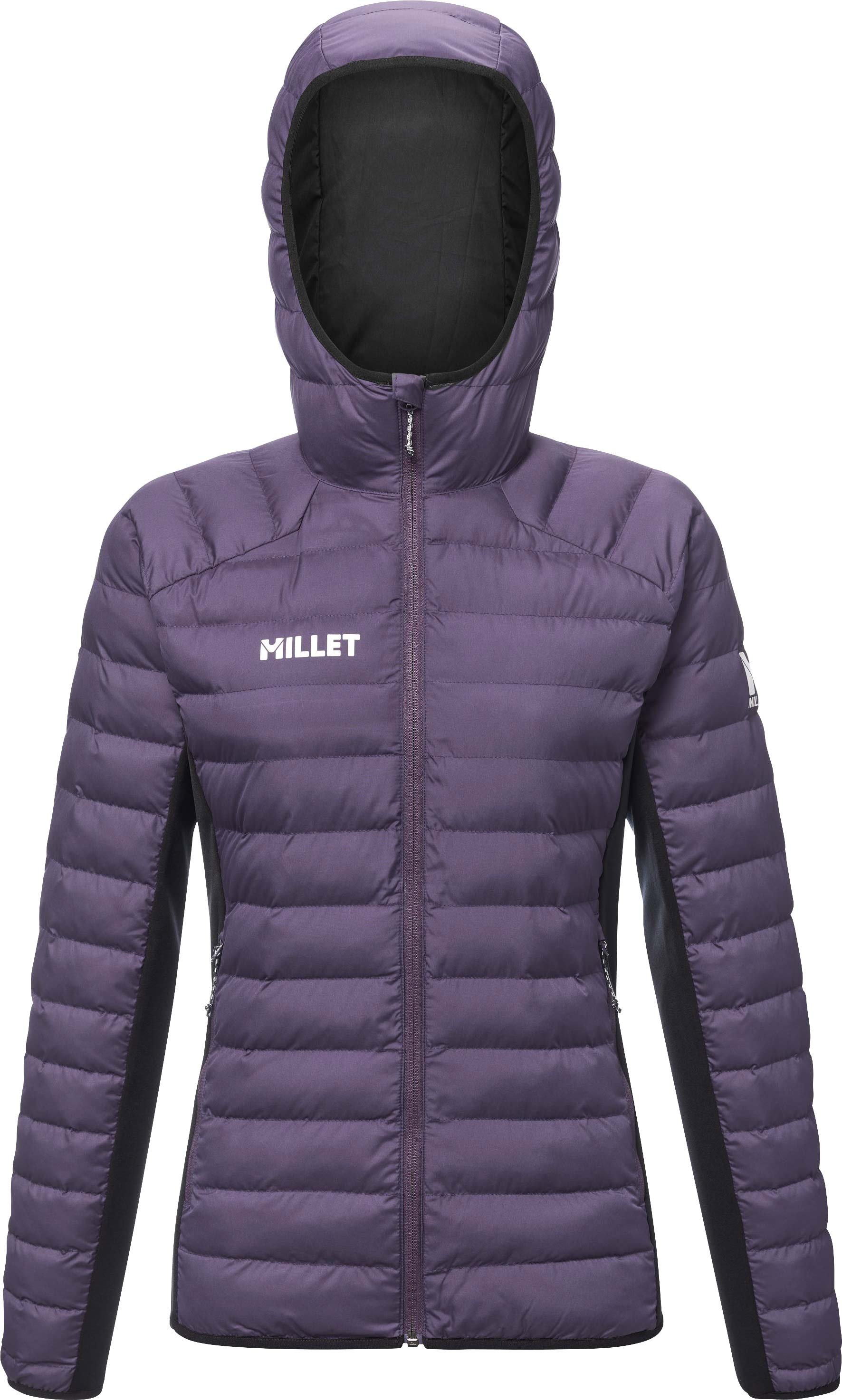 Fitz Roy Warm Hoodie W Purple Velvet Black + Millet