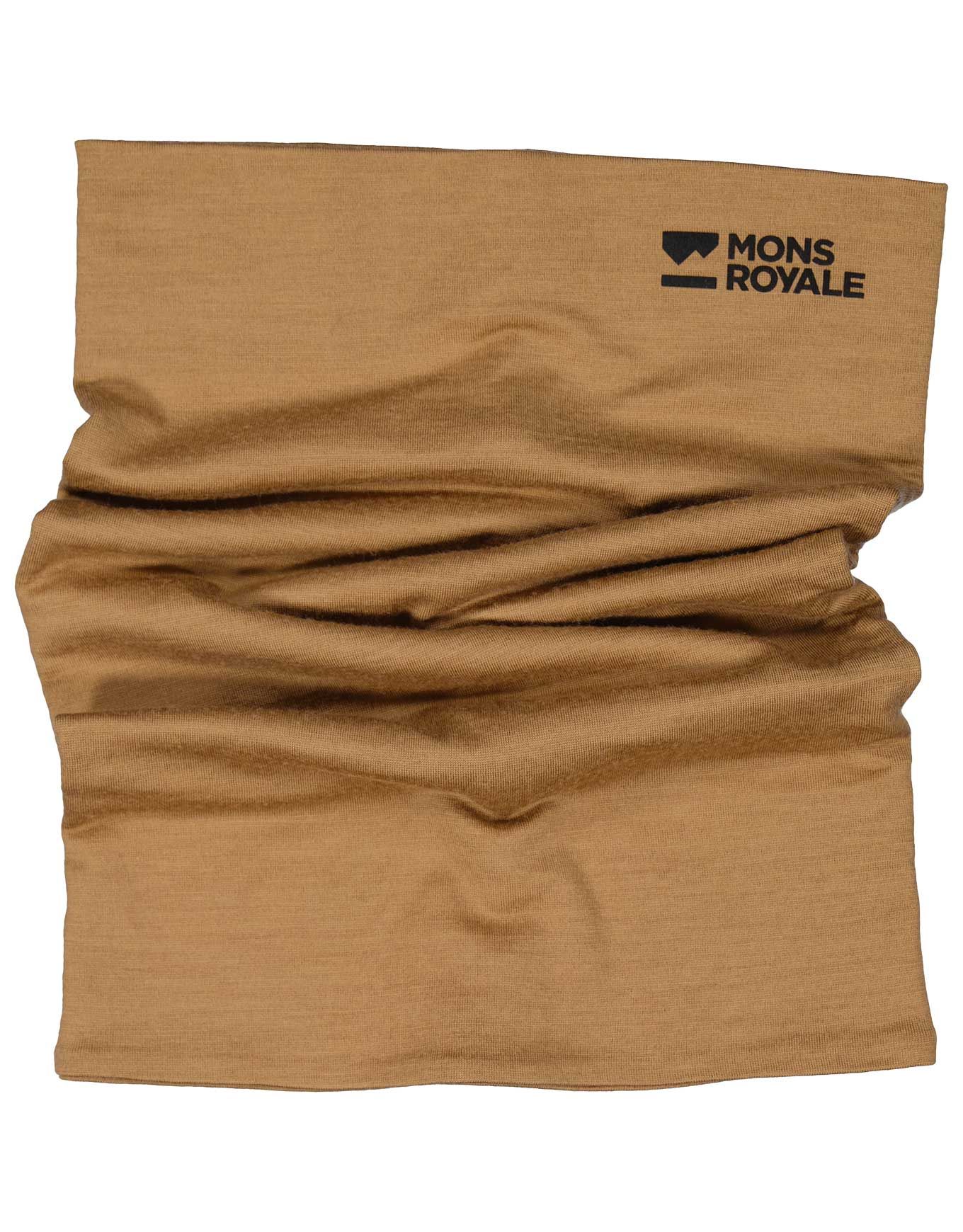 Double Up Merino Neckwarmer Toffee + Mons Royale