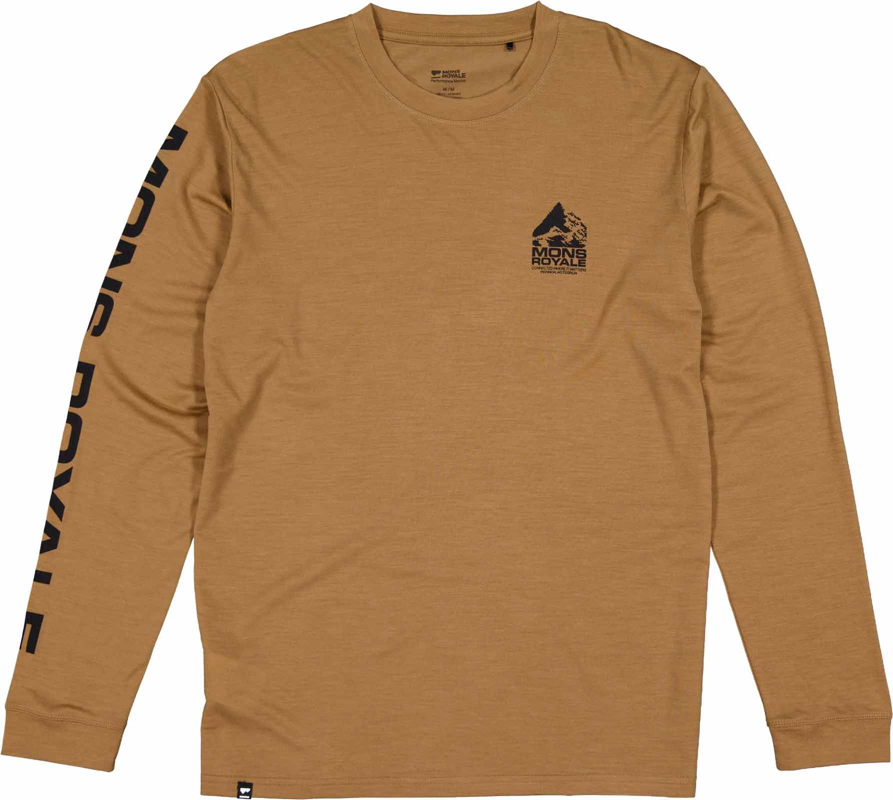 Icon M Merino Classic Long Sleeve Toffee + Mons Royale