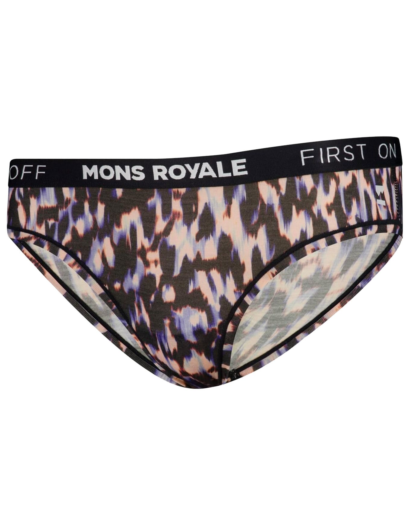 Folo Merino Briefs W Rock Leopard + Mons Royale
