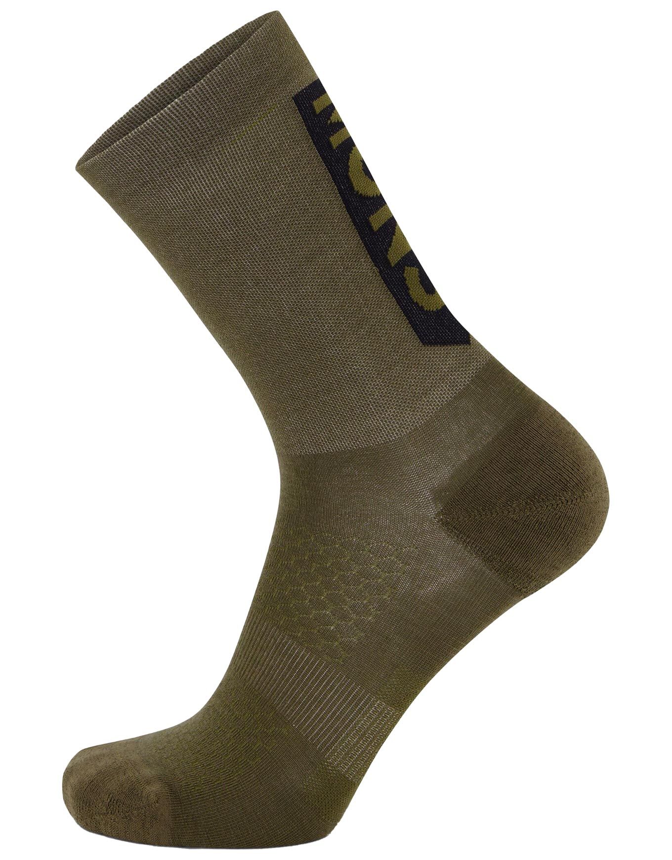 Atlas Merino Crew Sock Dark Olive + Mons Royale