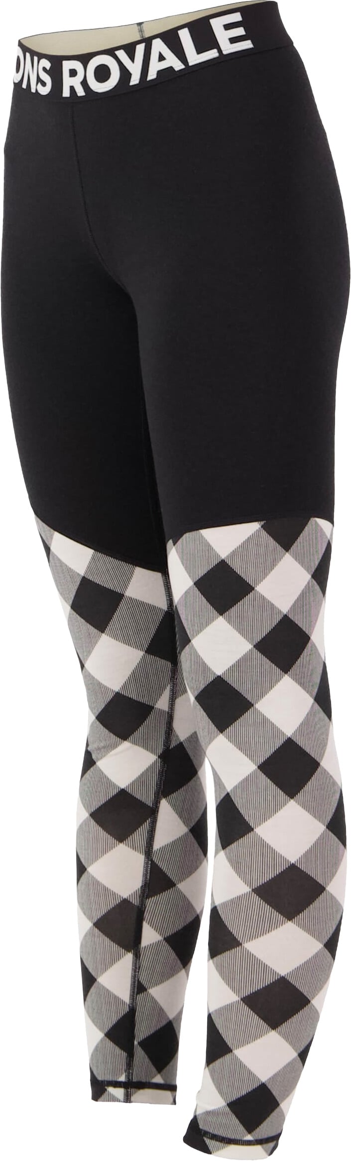 Cascade Merino Baselayer Legging W Check/Black + Mons Royale