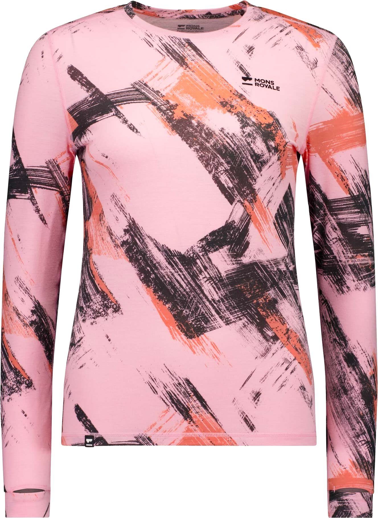 Cascade Merino Baselayer LS W Paintbrush Pink + Mons Royale