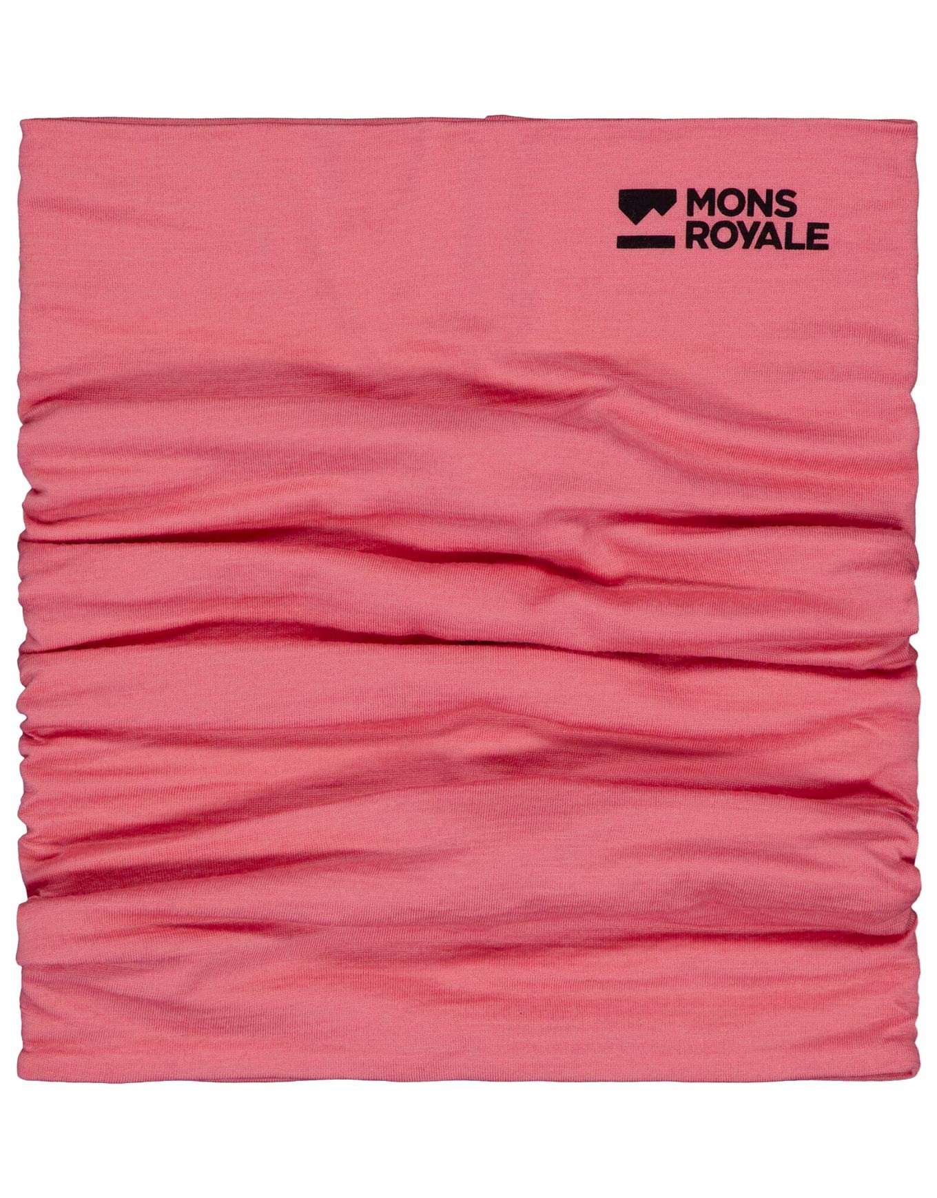 Double Up Merino Neckwarmer Flamingo + Mons Royale