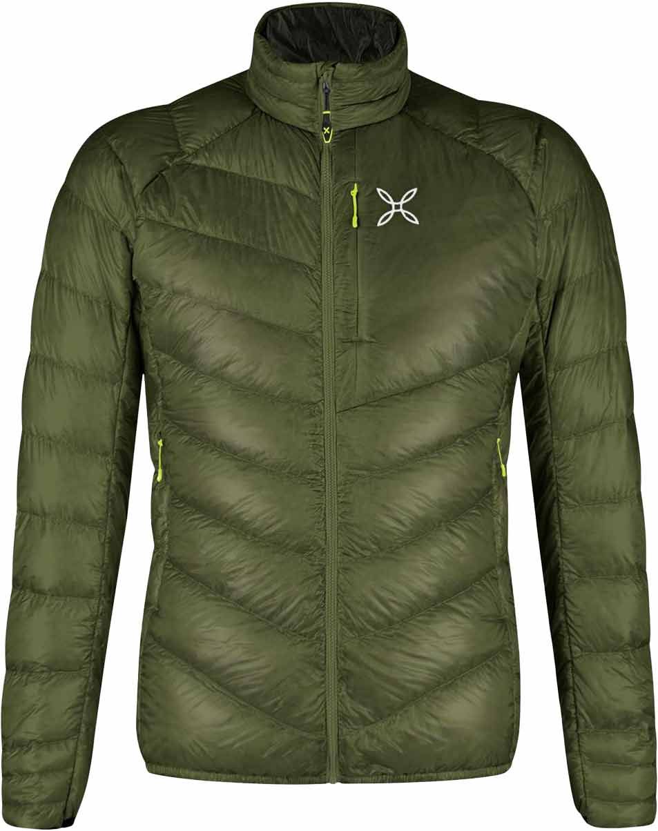 Helios Duvet Jacket Verde Salvia Verde Lime + Montura