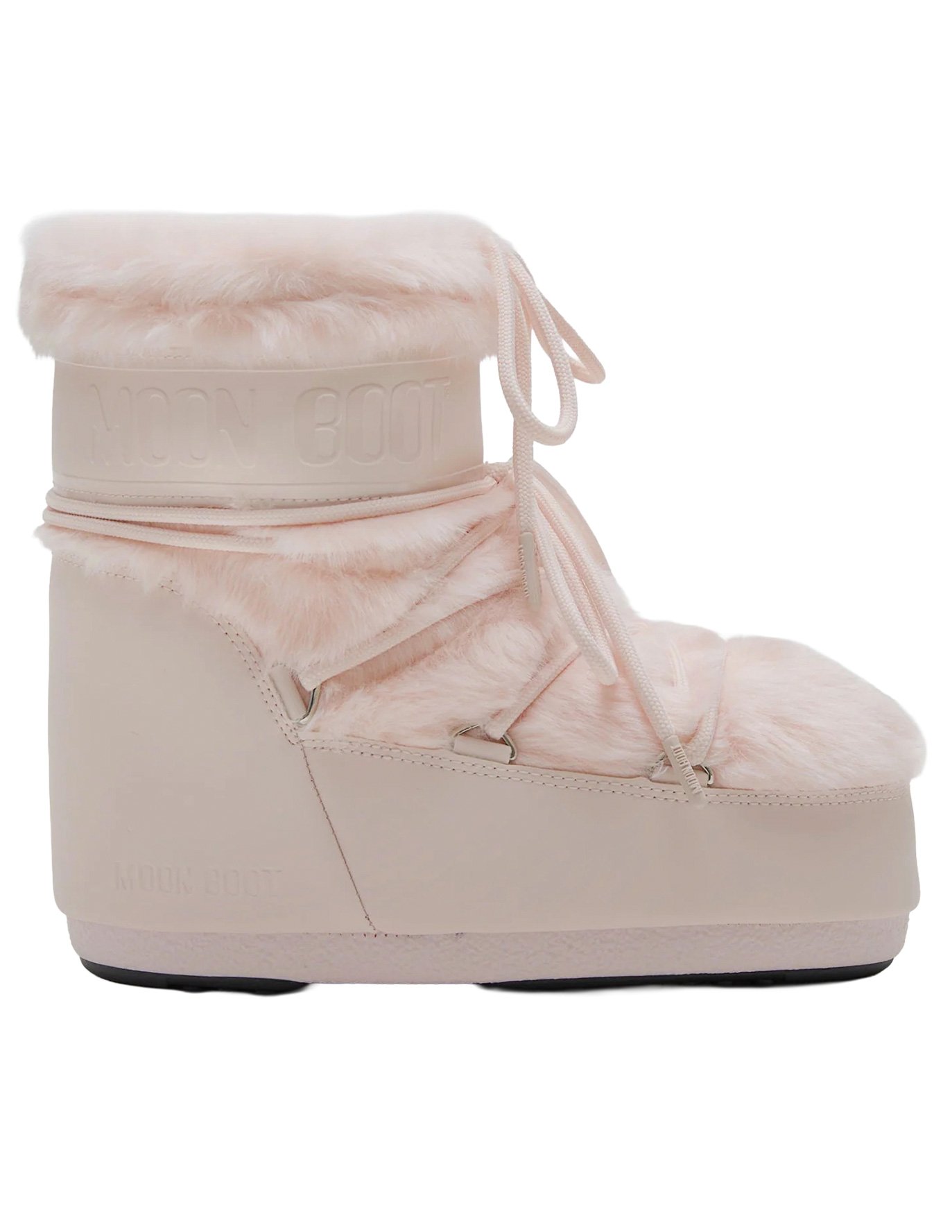 Moon Boot Icon Low Faux Fur Dusty Pink + Moon Boot