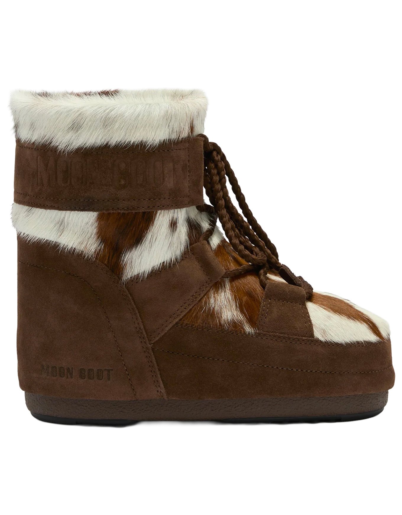 Moon Boot Icon Low Archive 1985 Cow White Cocoa + Moon Boot