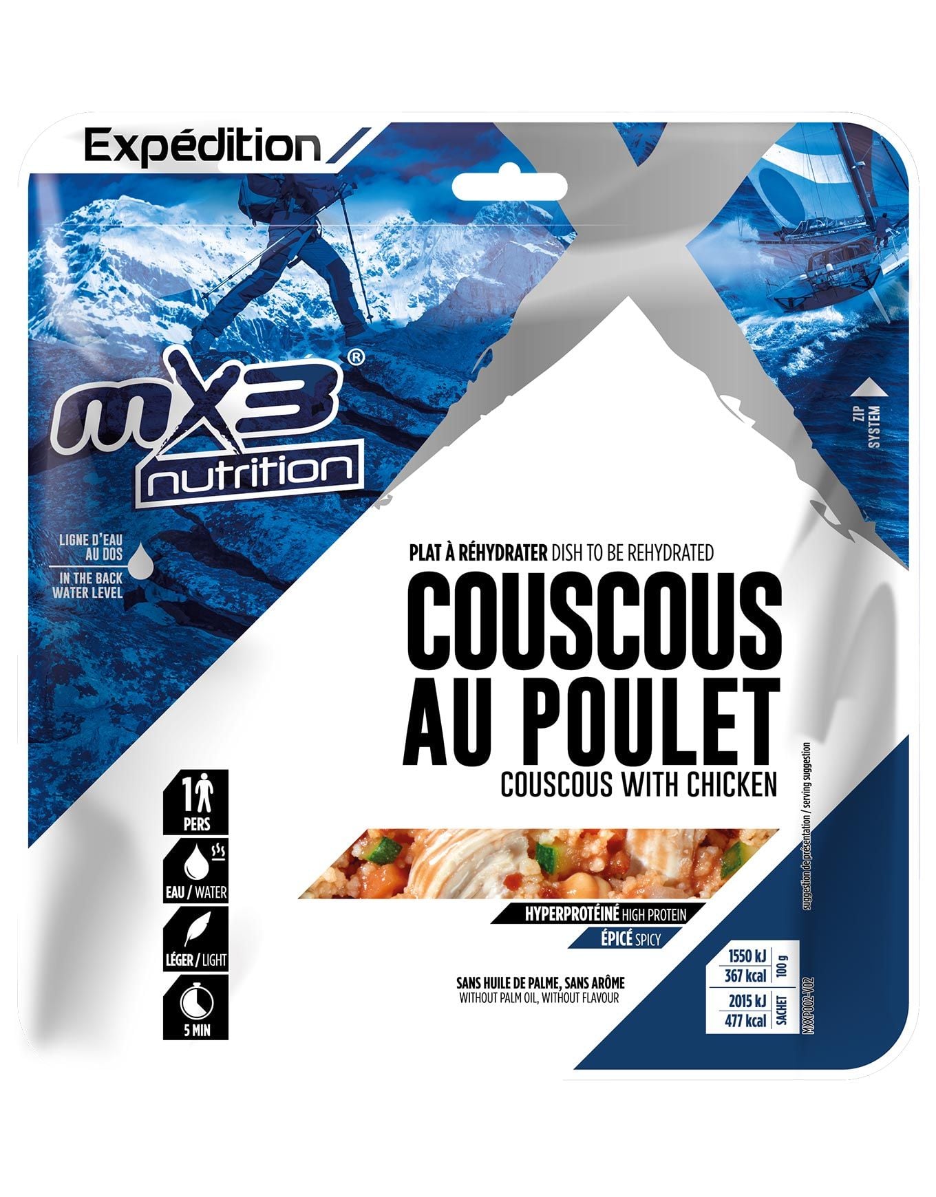 Couscous au Poulet + MX3