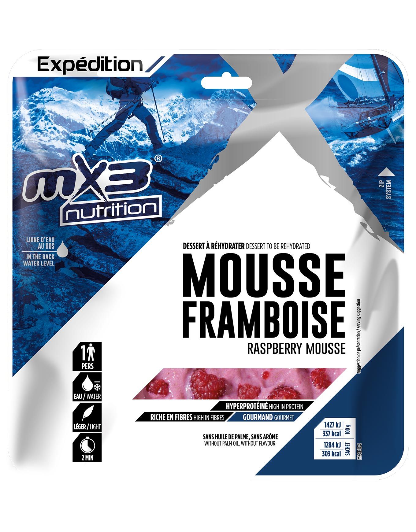 Mousse aux Framboises + MX3