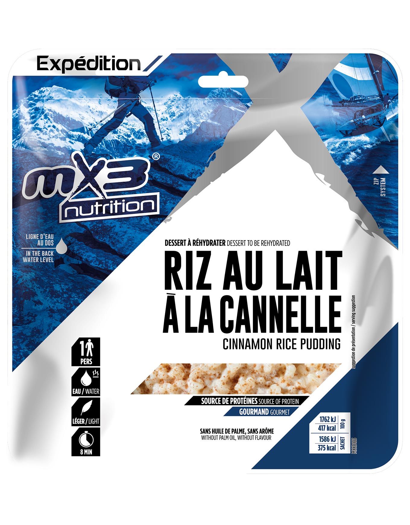 Riz au Lait à la Canelle + MX3