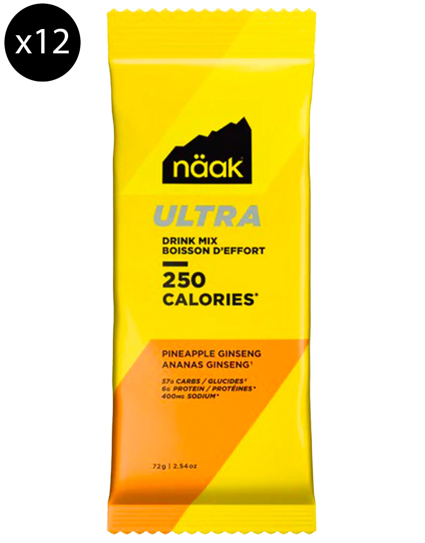 Pack Ultra Energy Drink Mix Ananas Ginseng (x12) + Näak