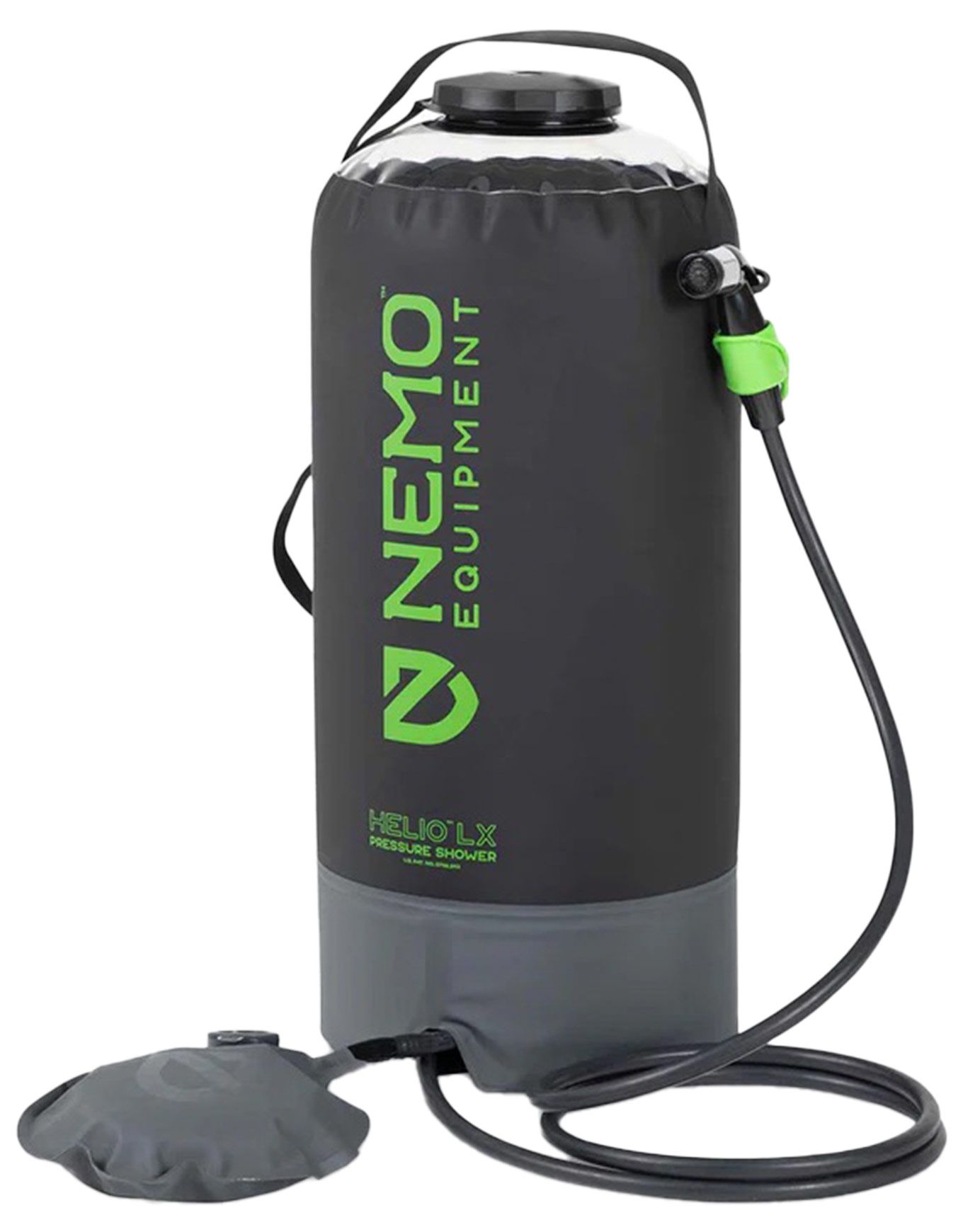 Helio LX Pressure Shower Black/Apple Green + Nemo Equipment