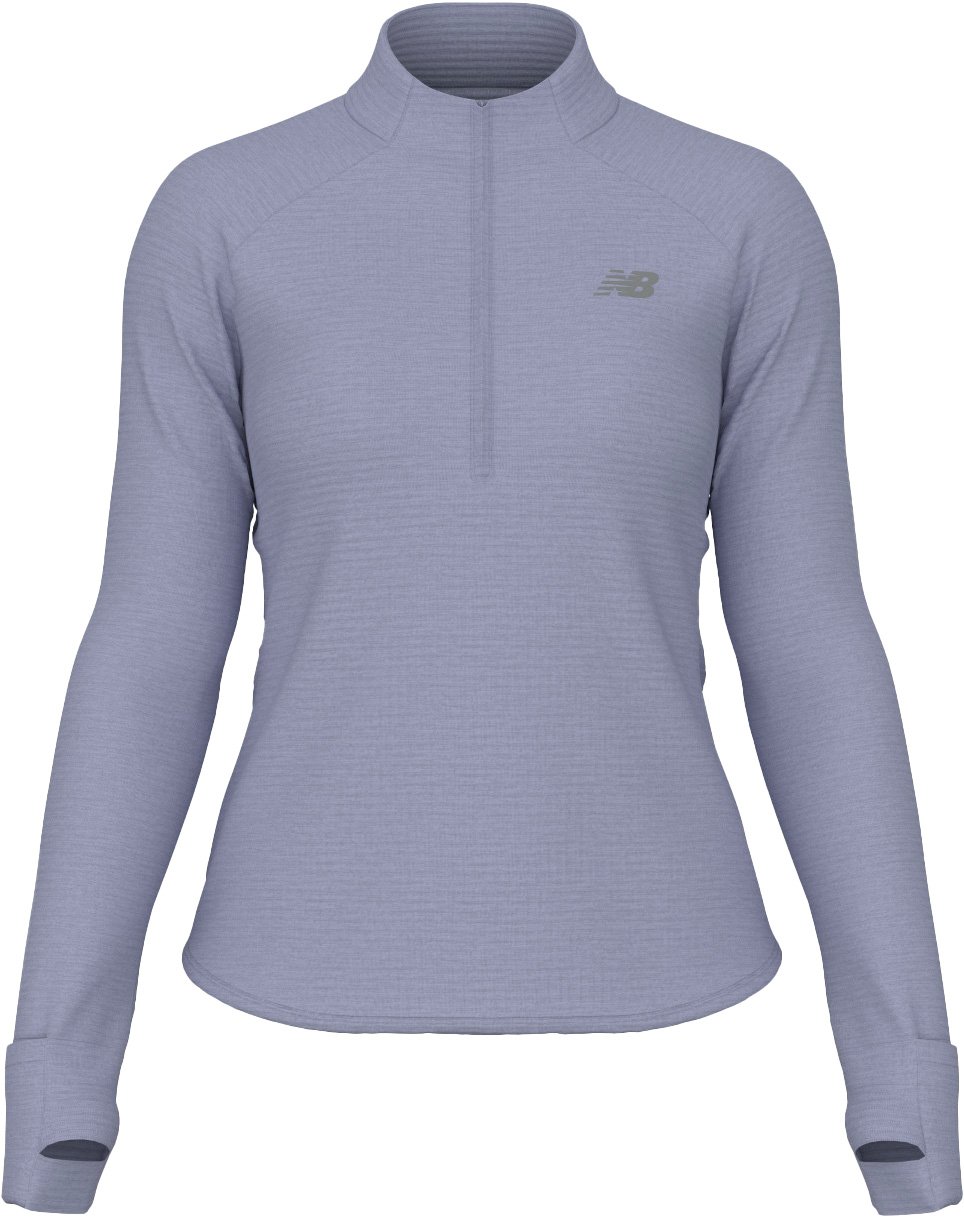 RC Essential Heat Grid 1/2 Zip Smoked Violet + New Balance