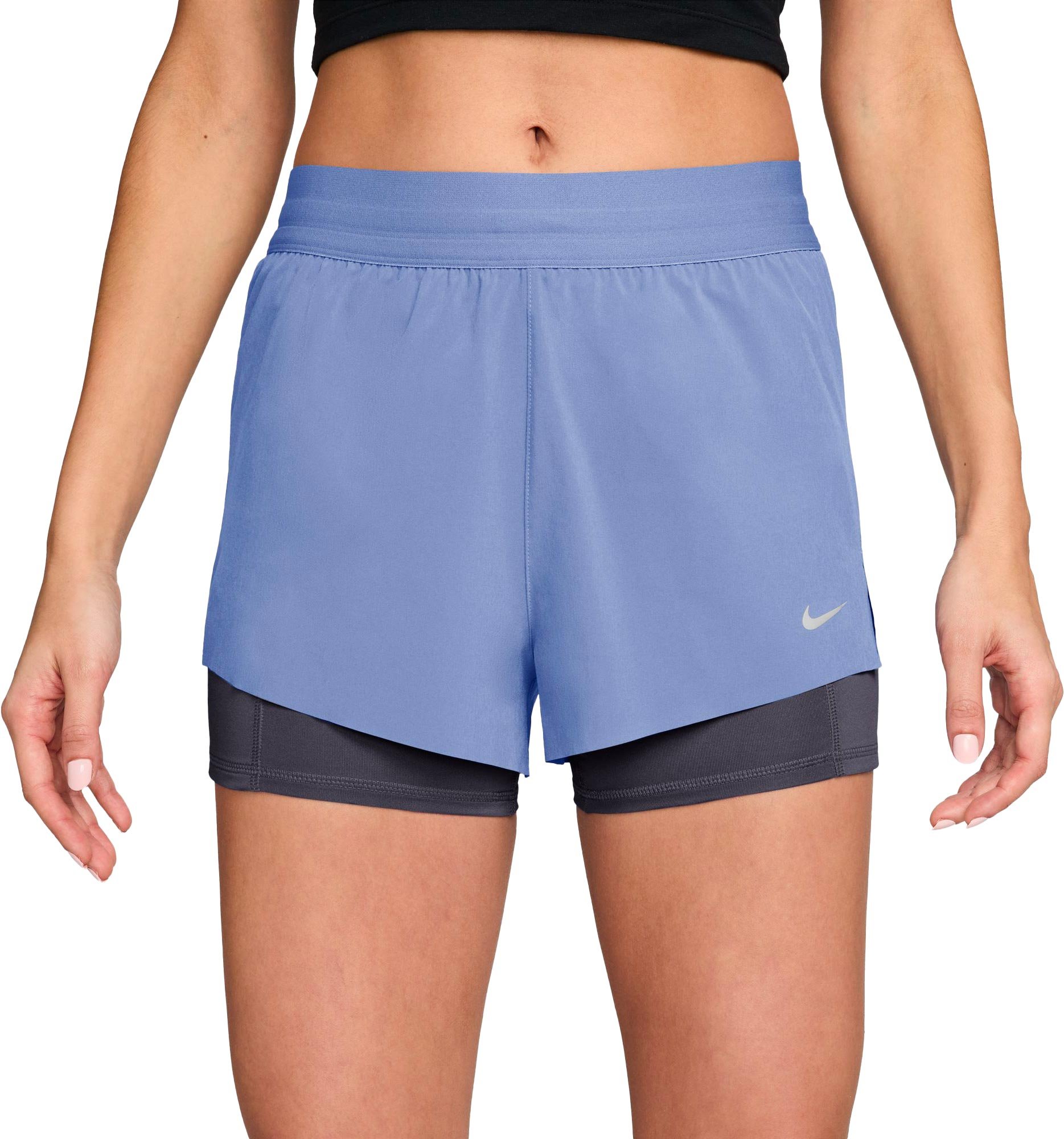W Nike Swift 2in1 Short Aluminum Royal Tint Reflective Silver + Nike Running