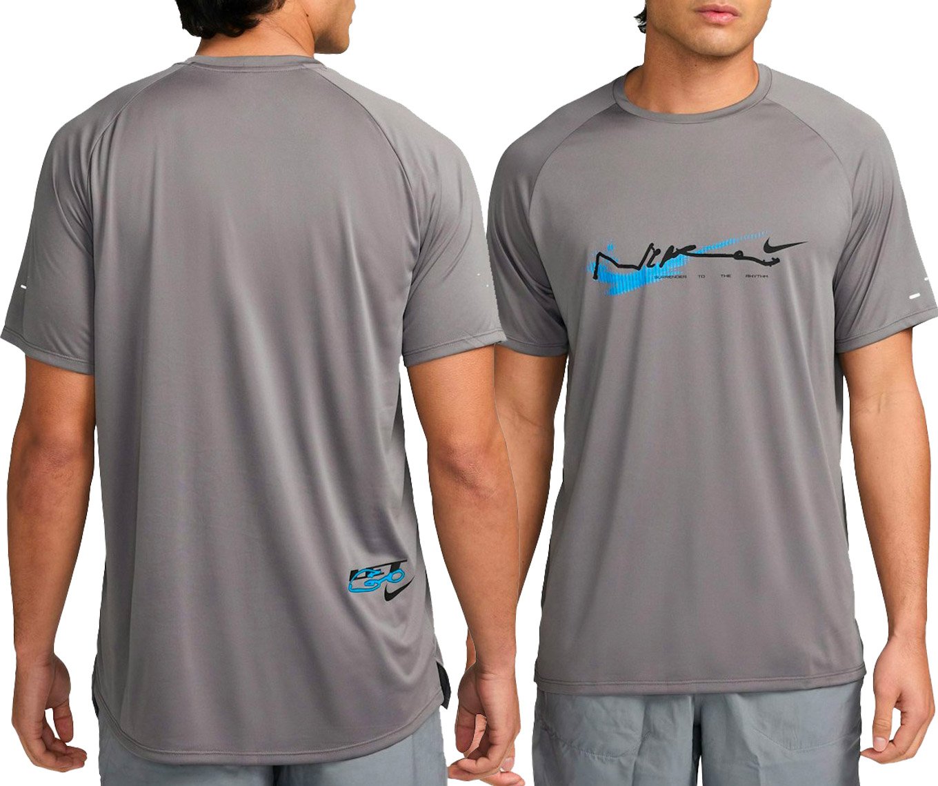 M Nike Stride Let Go SS Top Pencil Point + Nike Running