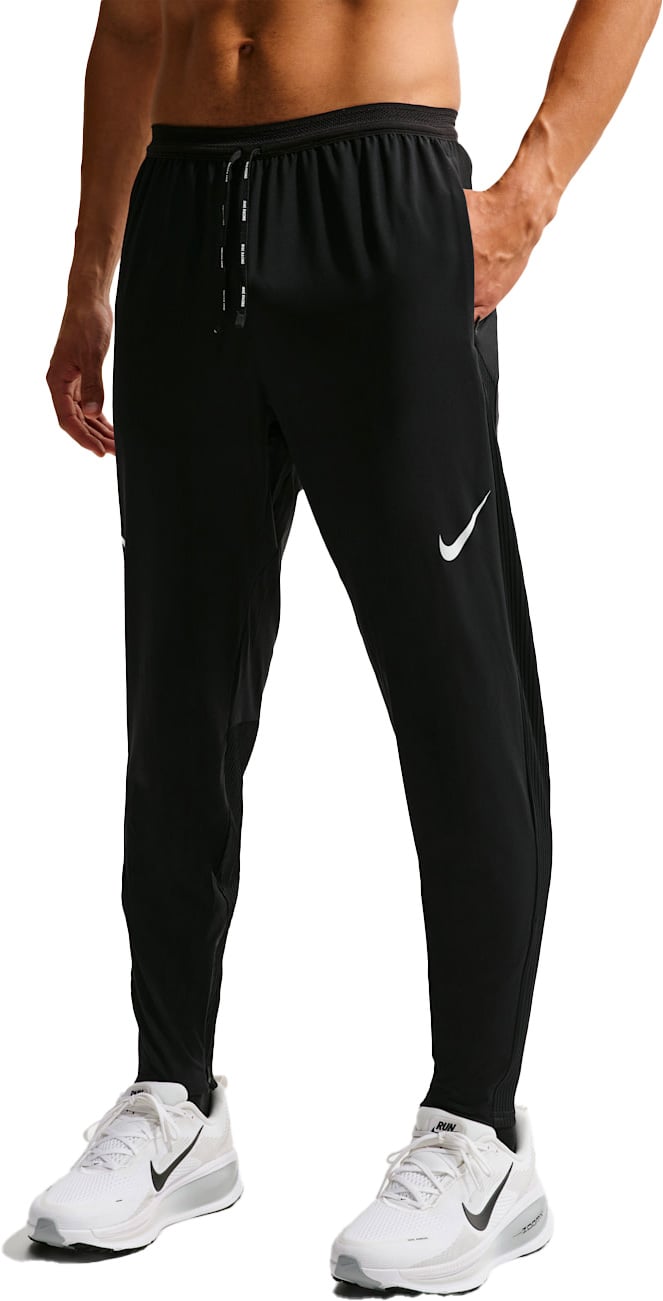 M Nike Aeroswift Pants Black/Summit White + Nike Running