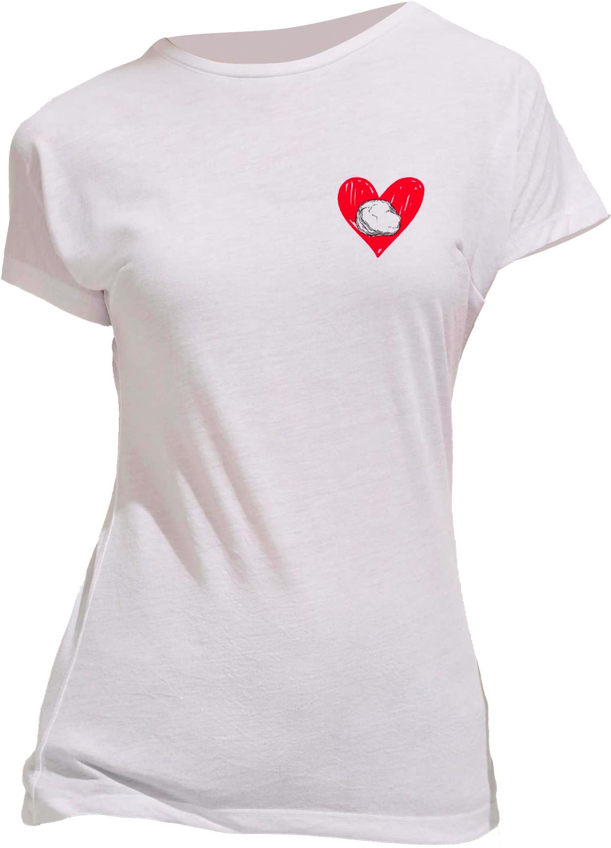 Cœur de Pierre SS Tee W White + Nograd