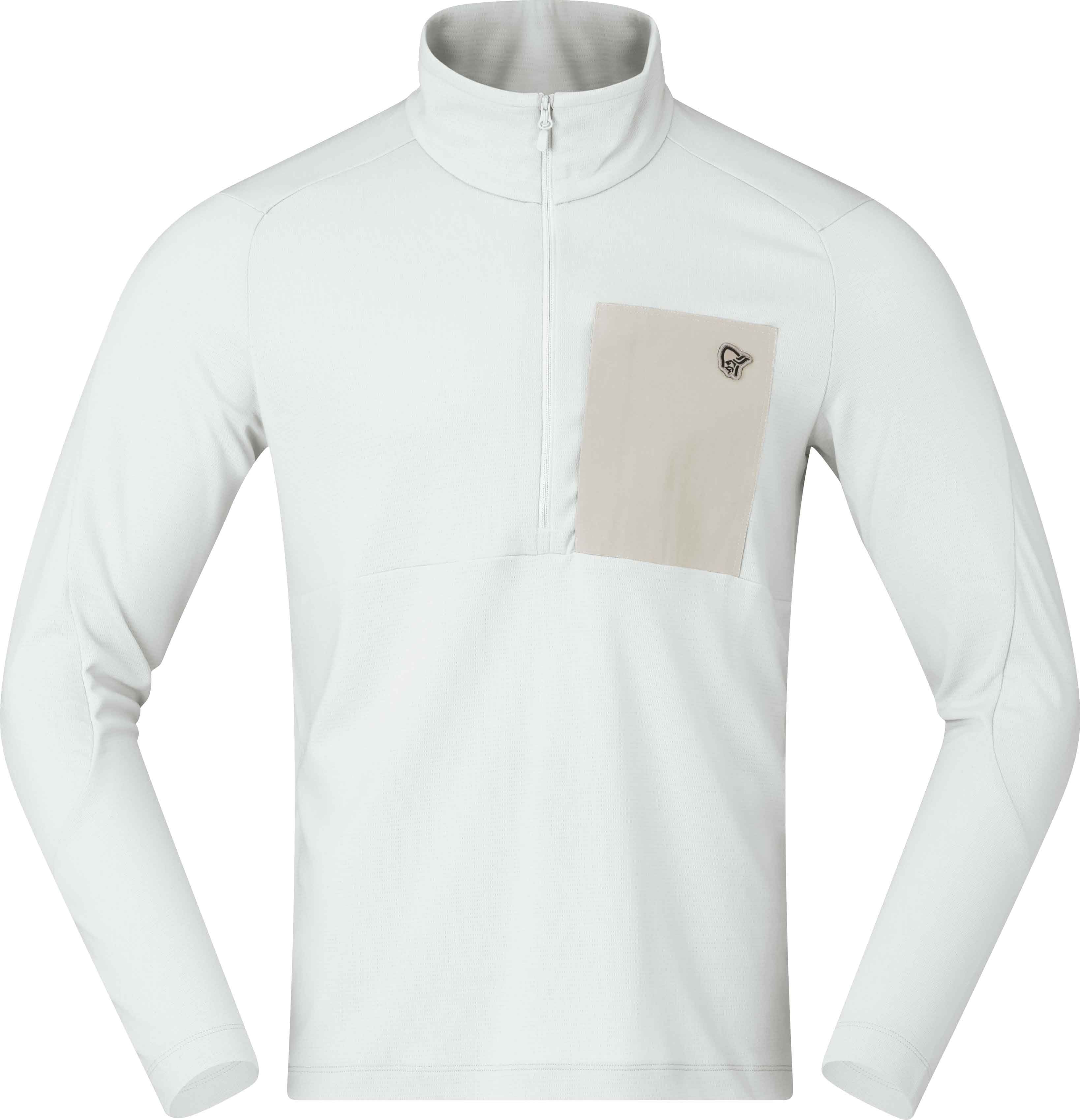 Femund Warm1 Zip Neck M'S Snow White + Norrona
