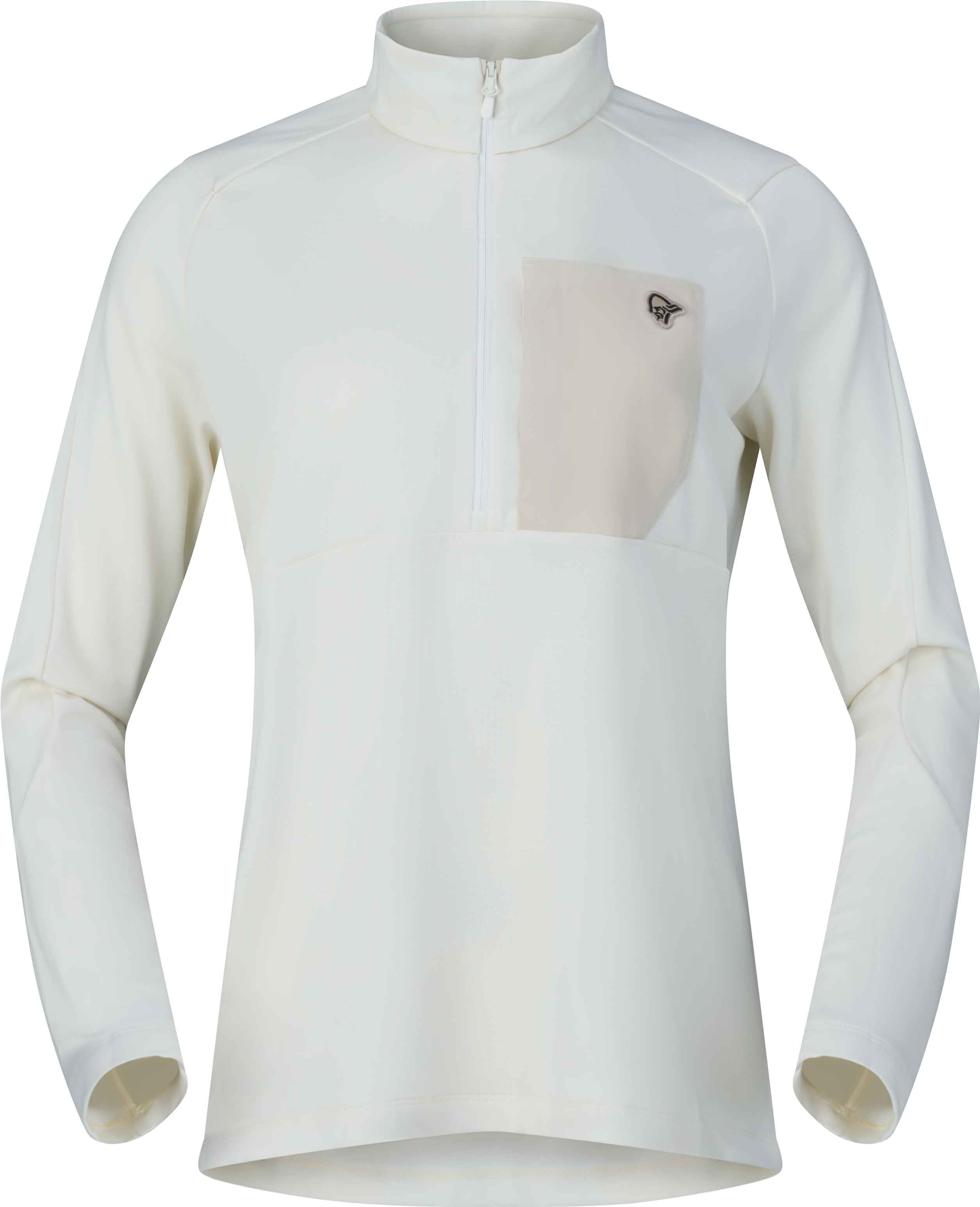 Femund Warm1 Zip Neck W'S Snow White + Norrona
