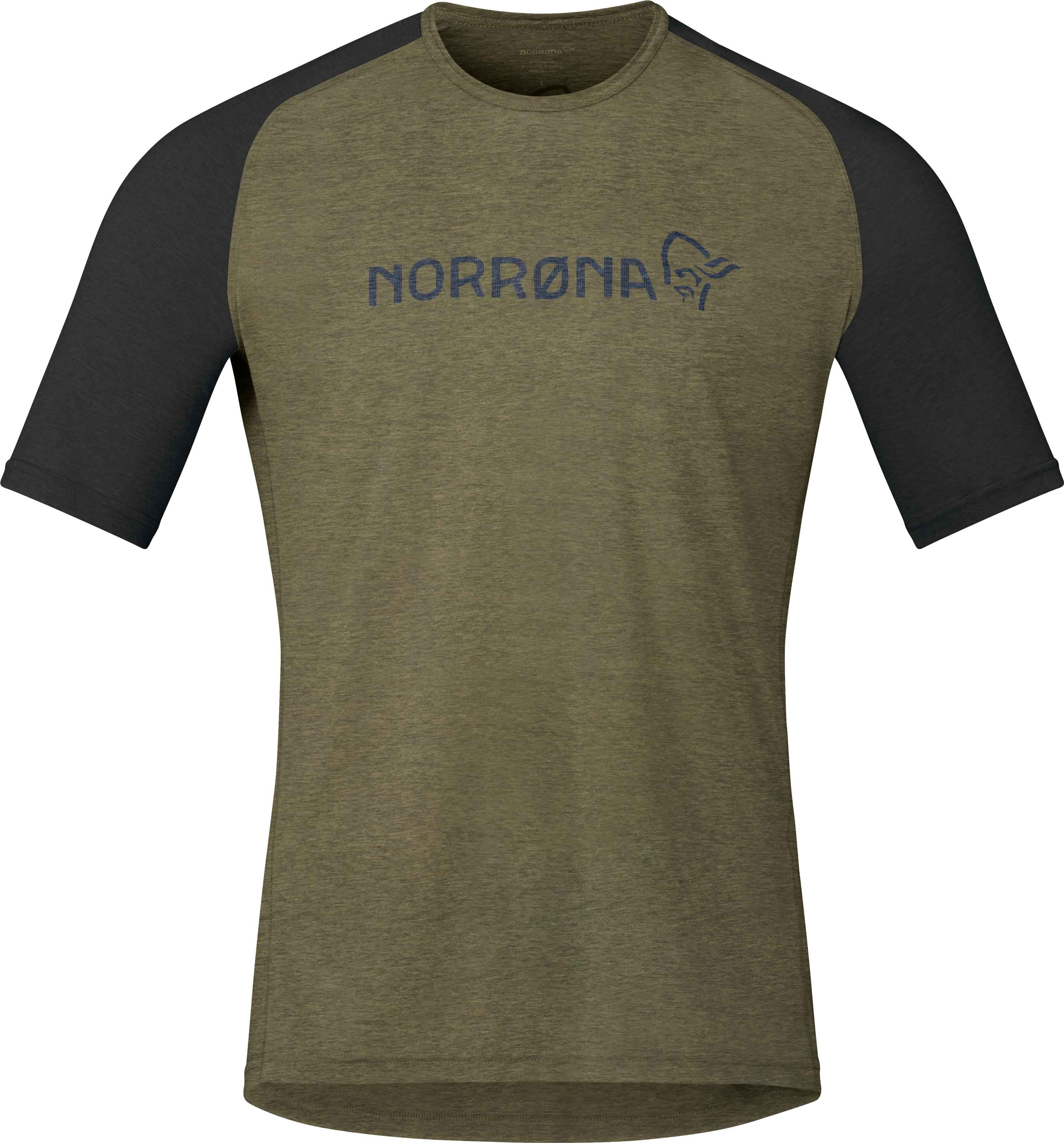 Fjora Equaliser Lightweight T-Shirt M Olive Night + Norrona