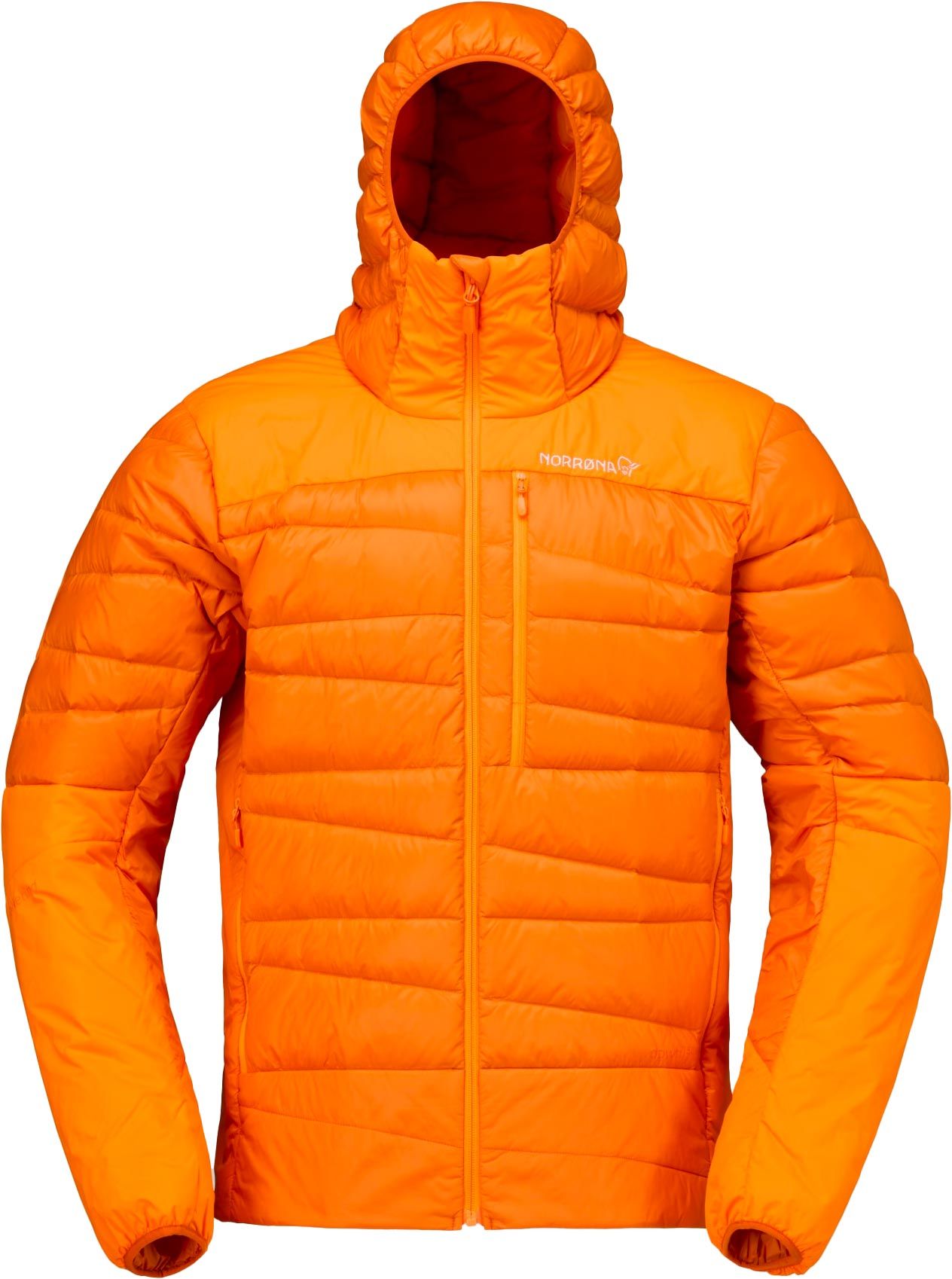 Falketind Down750 Zip Hood M Gold Flame + Norrona